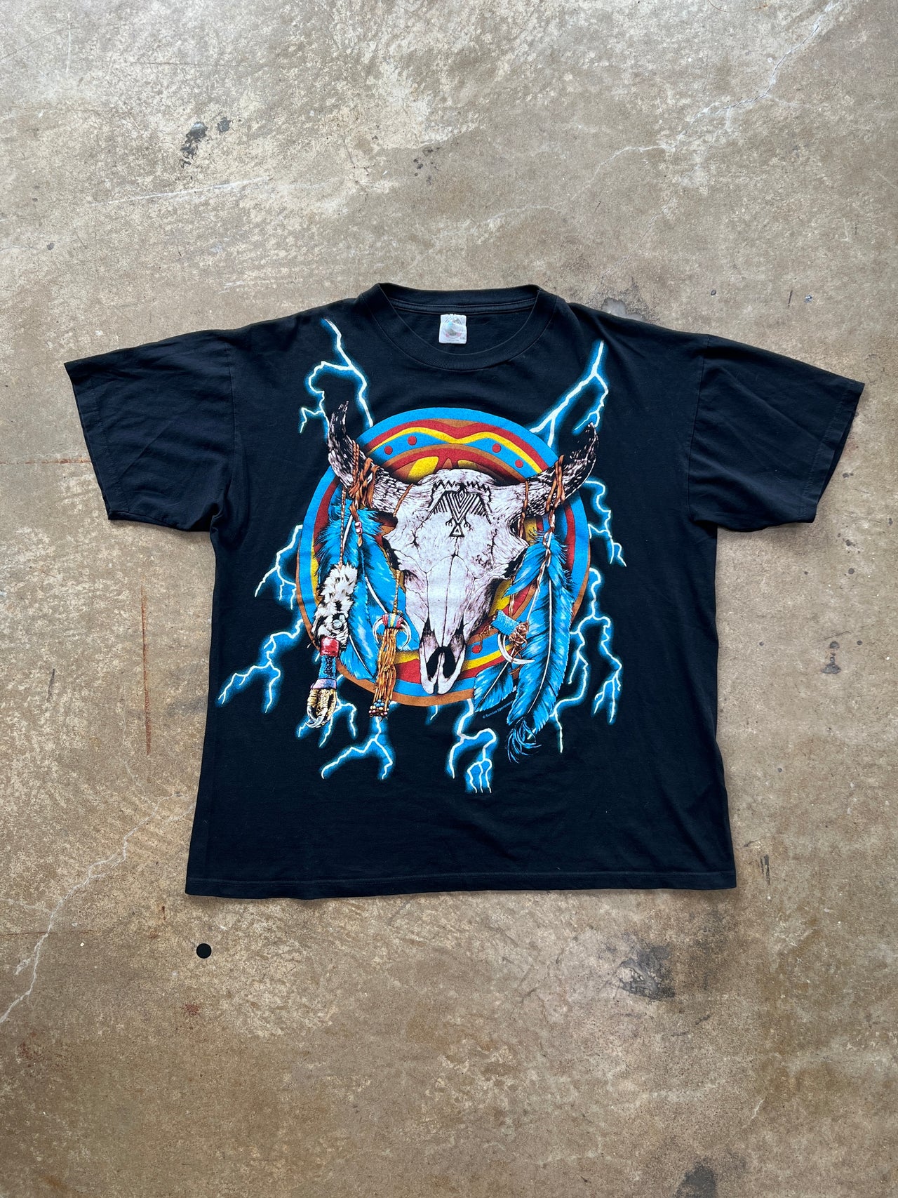 American Thunder USA Native Longhorn Lightning Tee