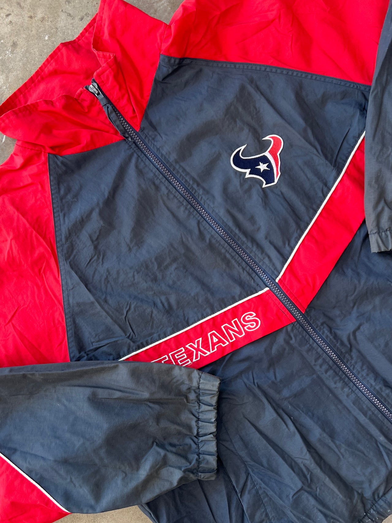 Houston Texans Logo Athletic Zip Up Jacket