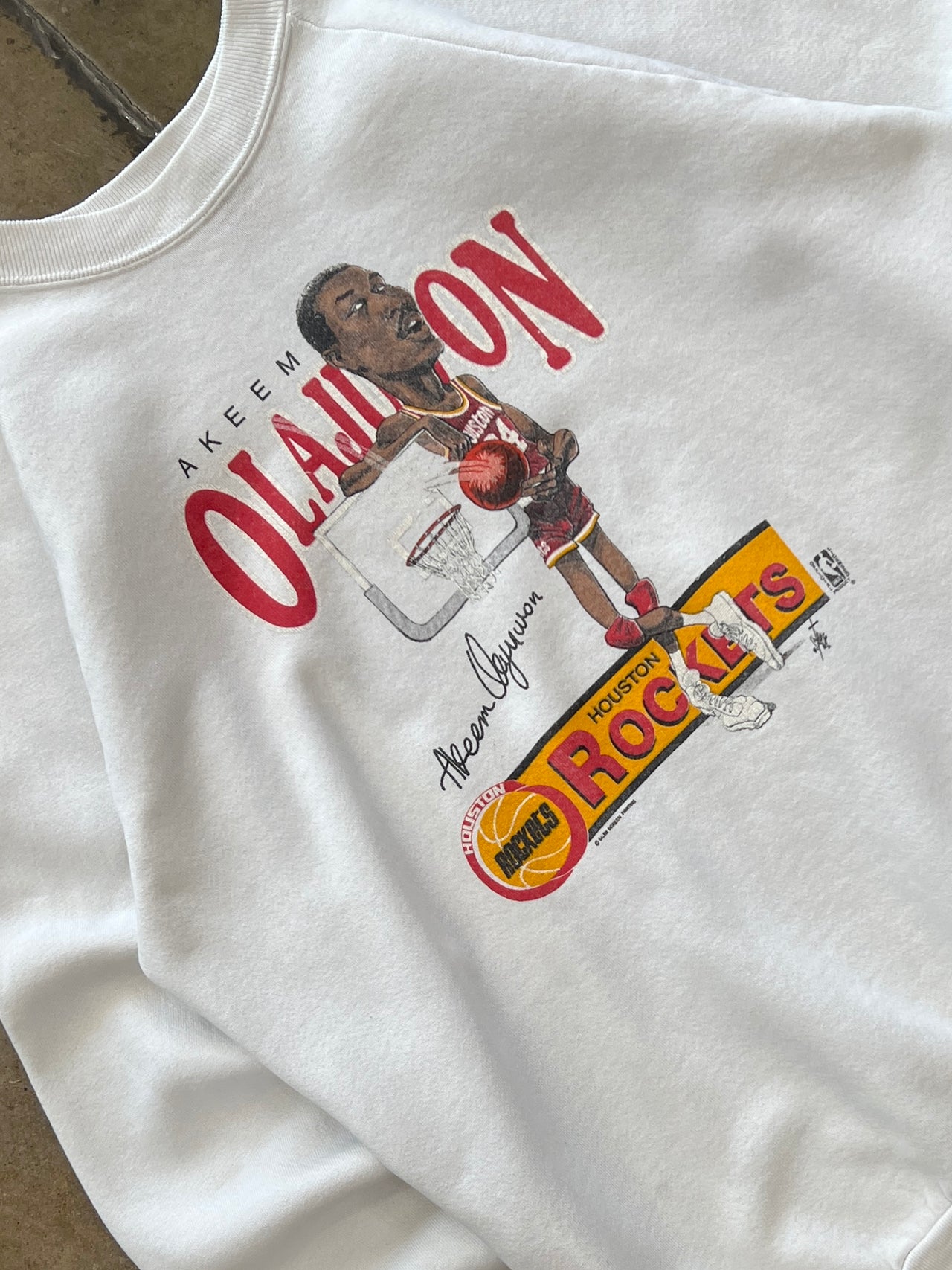 90s Hakeem Olajuwon Houston Rockets Salem Crewneck