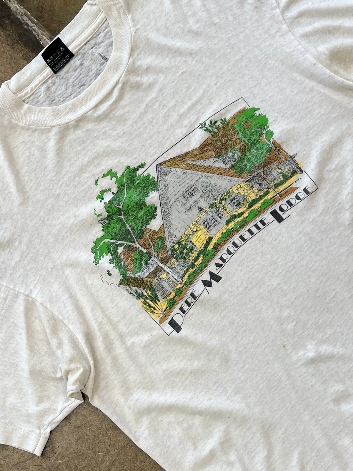 90s Pere Marque Lodge Art Drawing Tee