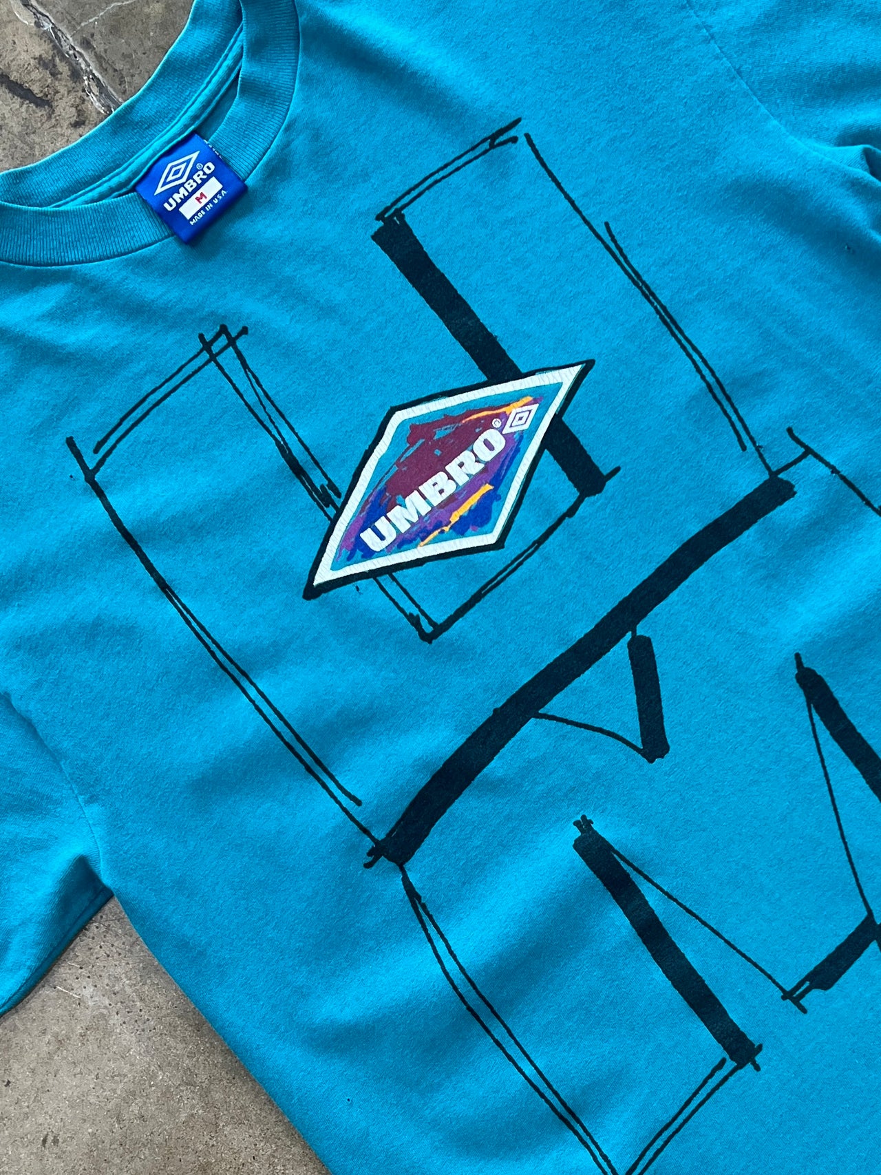 90s Umbro Soccer MiUSA Handwritten Tee