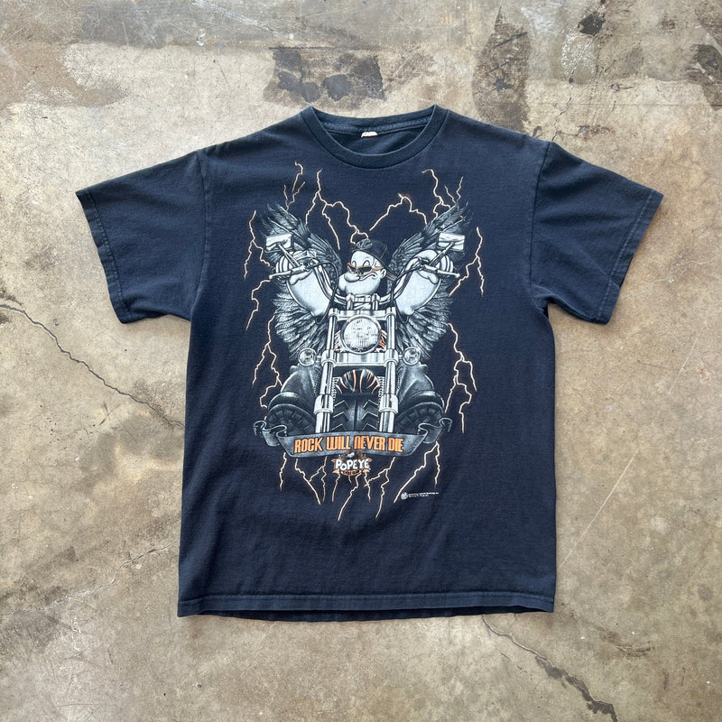 Popeye Rock Will Never Die Motorcycle Tee