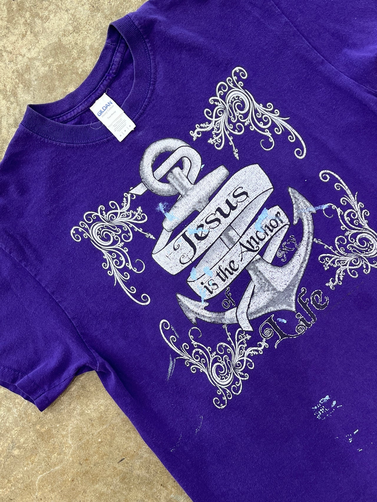 Jesus is the Anchor Y2K Religious Tee