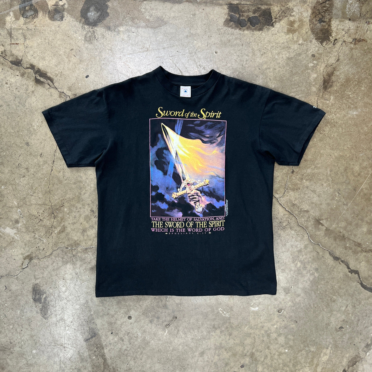 1992 Sword of the Spirit Religious Ephesians Jesus Tee