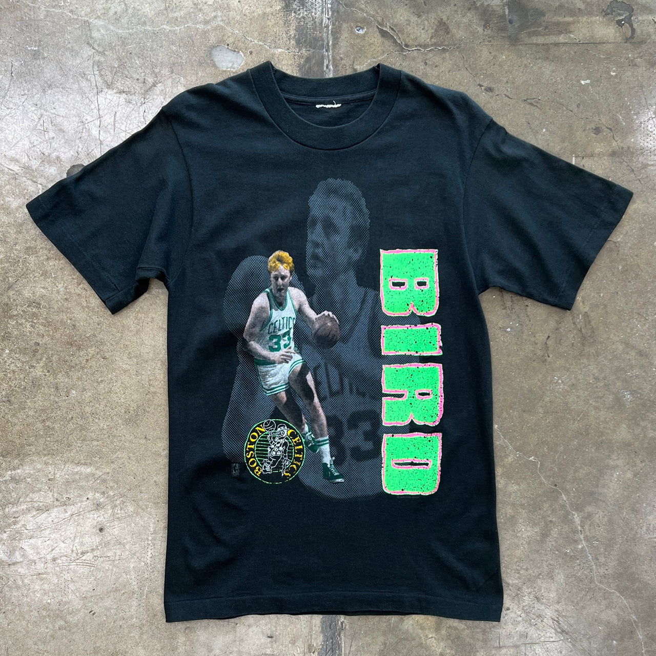 90s NBA Salem Larry Bird Boston Celtics Tee