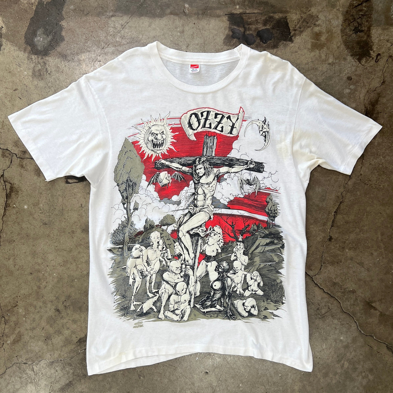 1991 Ozzy Osbourne Jesus Cross Band Tee