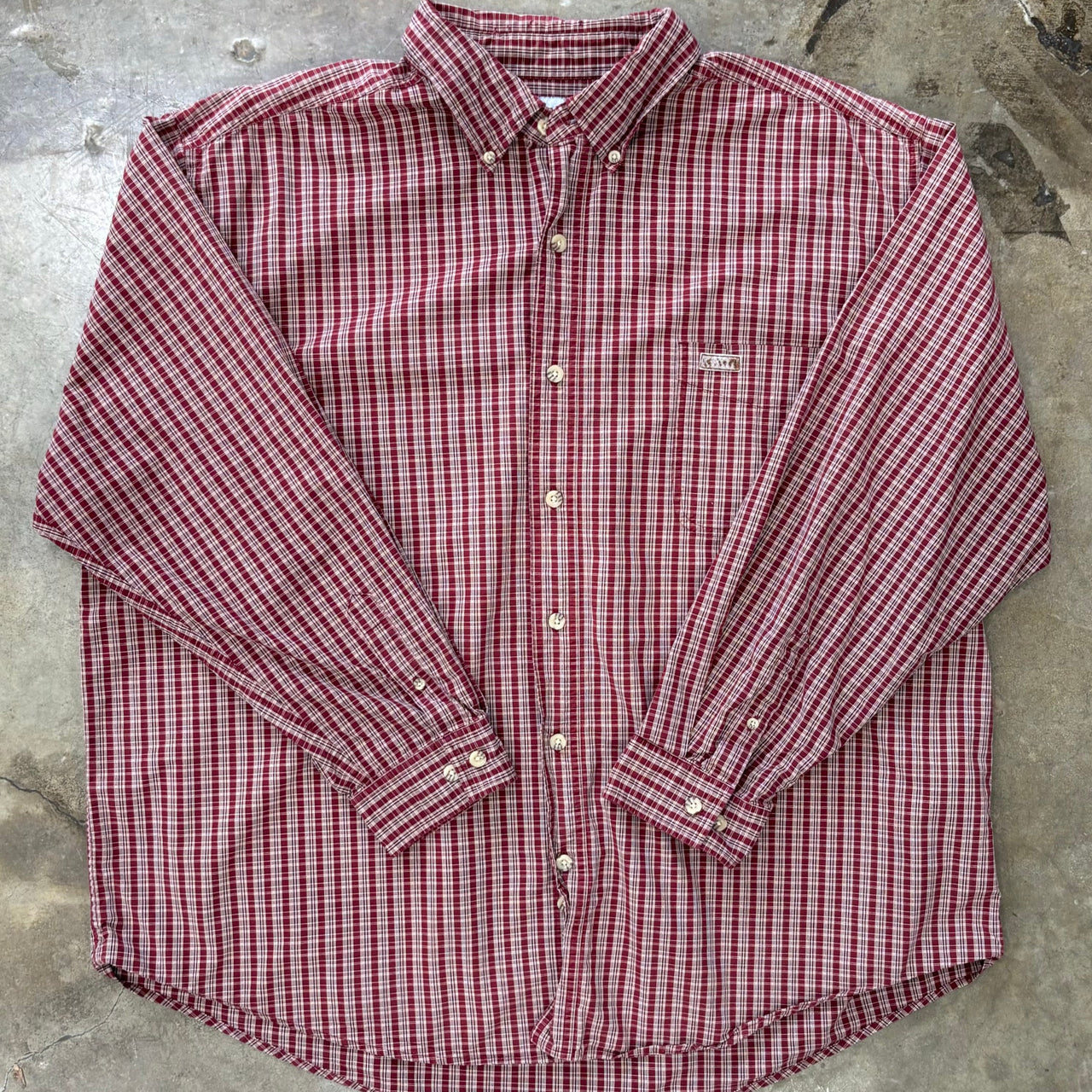 Carhartt Red Tan Plaid Long Sleeve