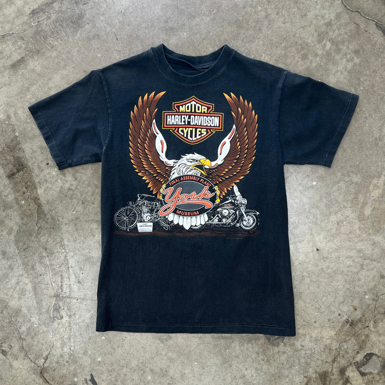 1995 Harley Davidson Pennsylvania Eagle Motorcycle Single Stitch Tee