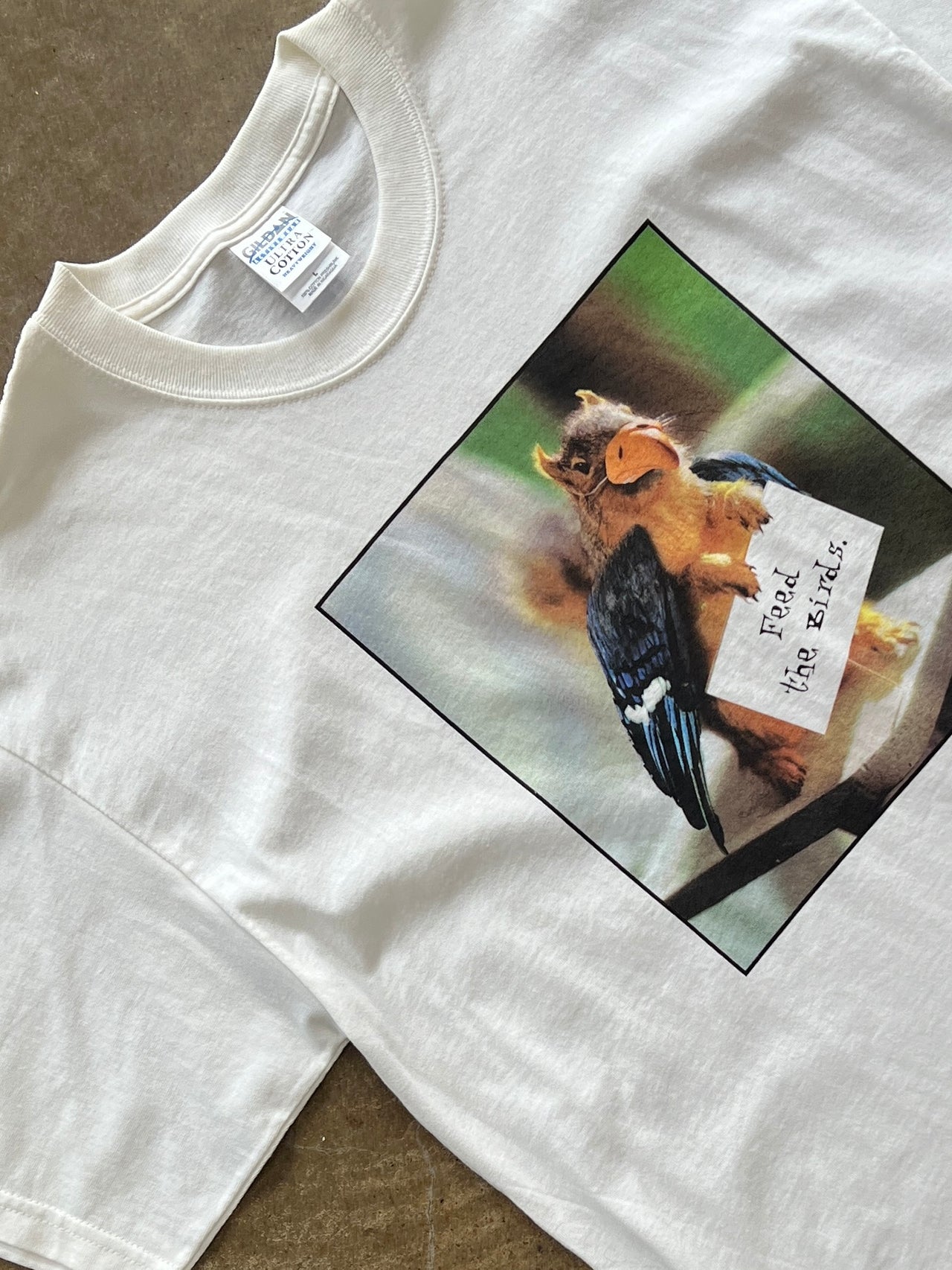 2001 Feed the Birds Squirrel Photo Tee
