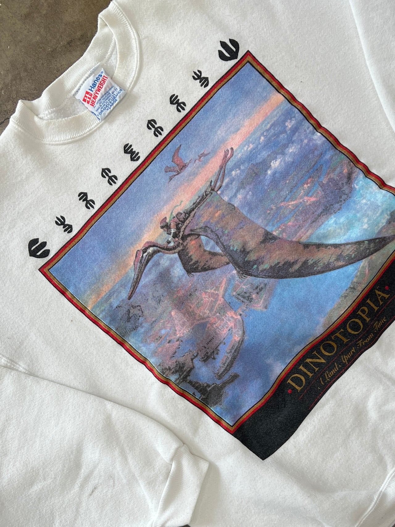 1991 Dinotopia A Land Apart From Time Art Promo Crewneck