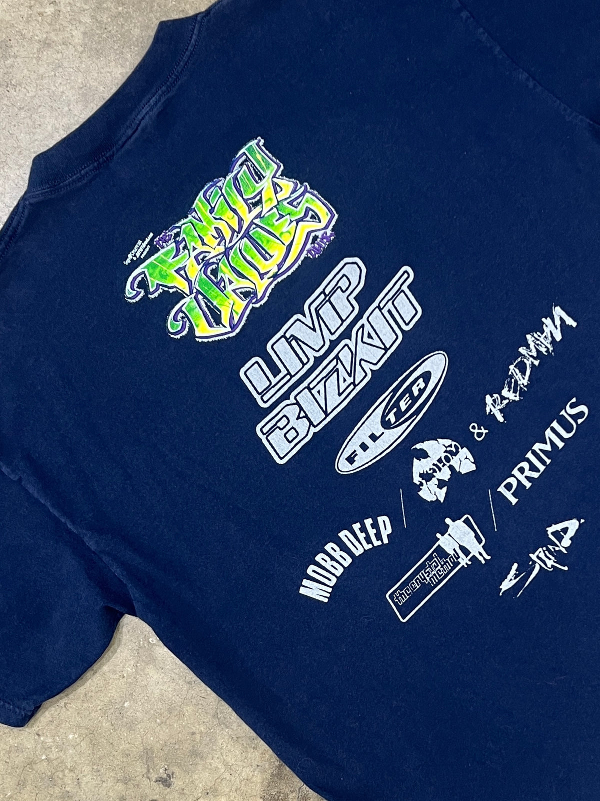 1999 Family Values Limp Bizkit Primus Concert Tour Tee