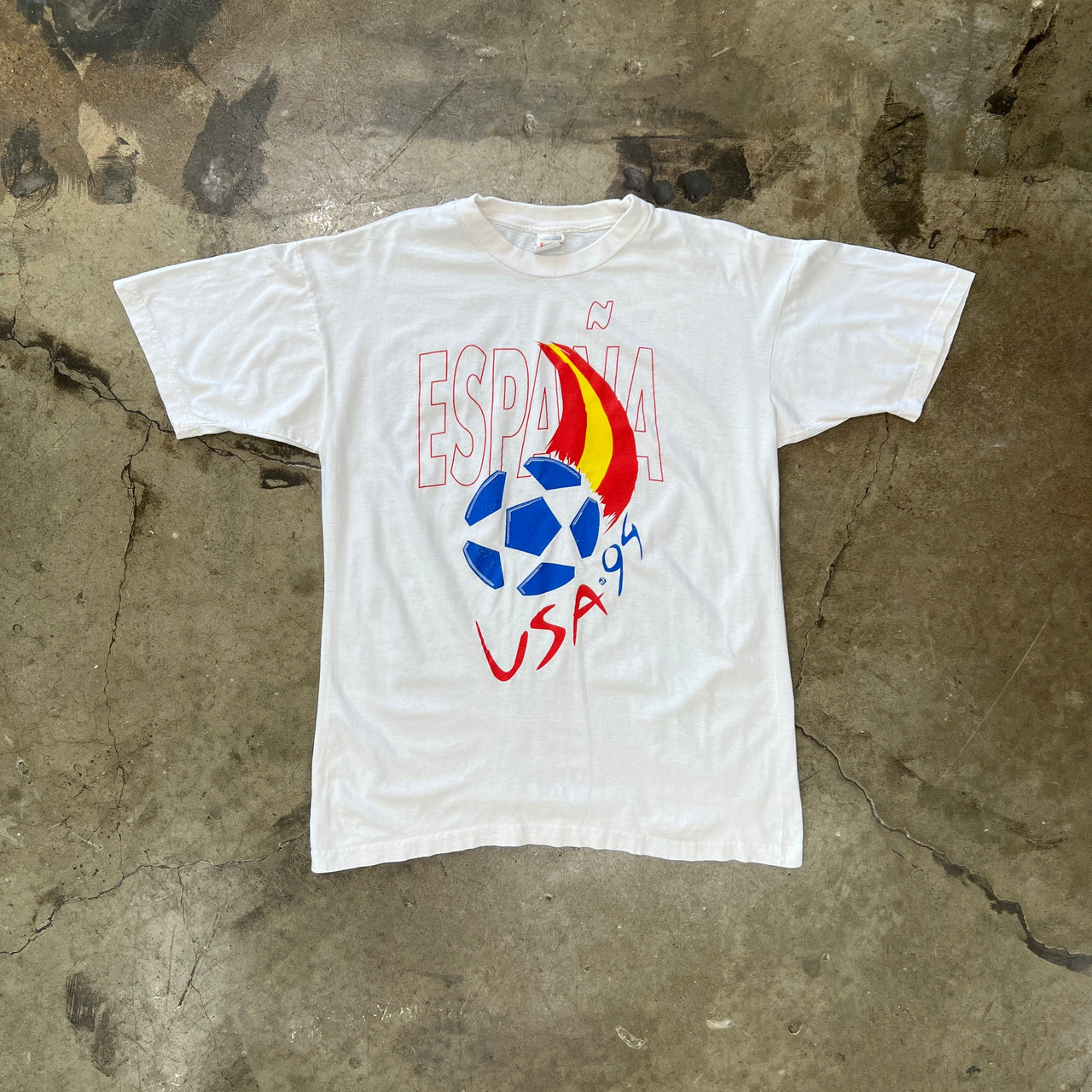 1995 Espana USA Soccer World Cup Tee