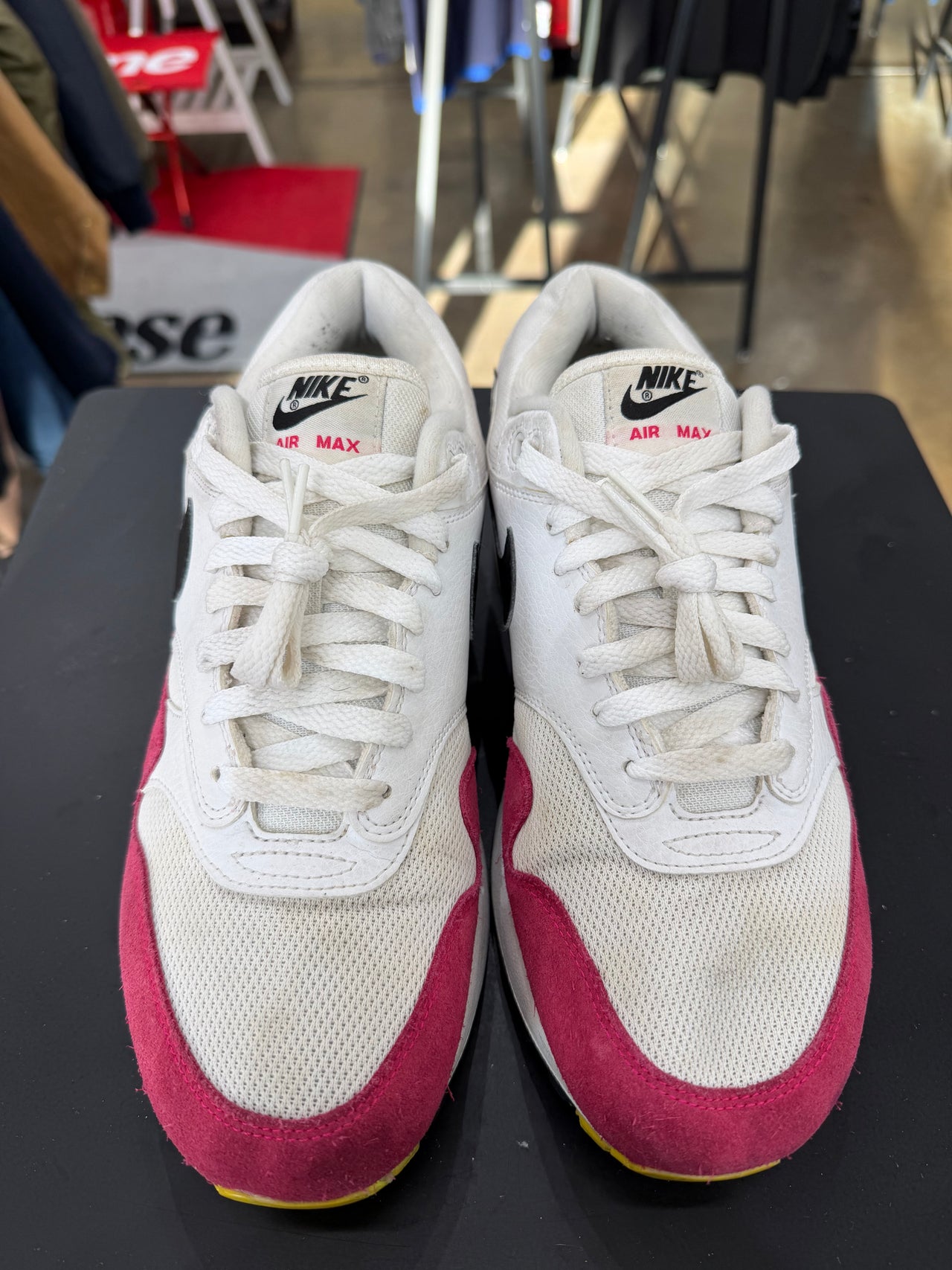 Nike Air Max 1 White Black Volt Rush Pink (2019)