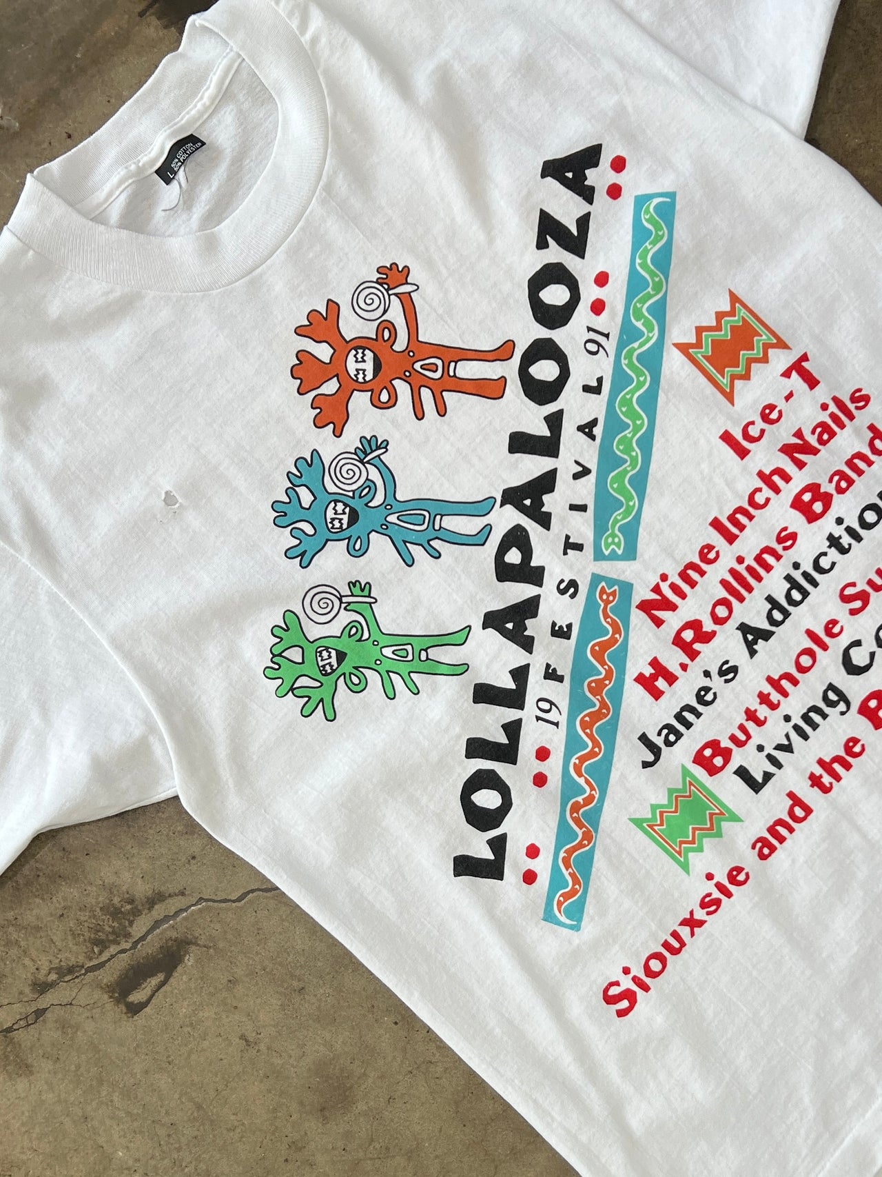 1991 Lollapalooza Nine Inch Nails Festival Tee