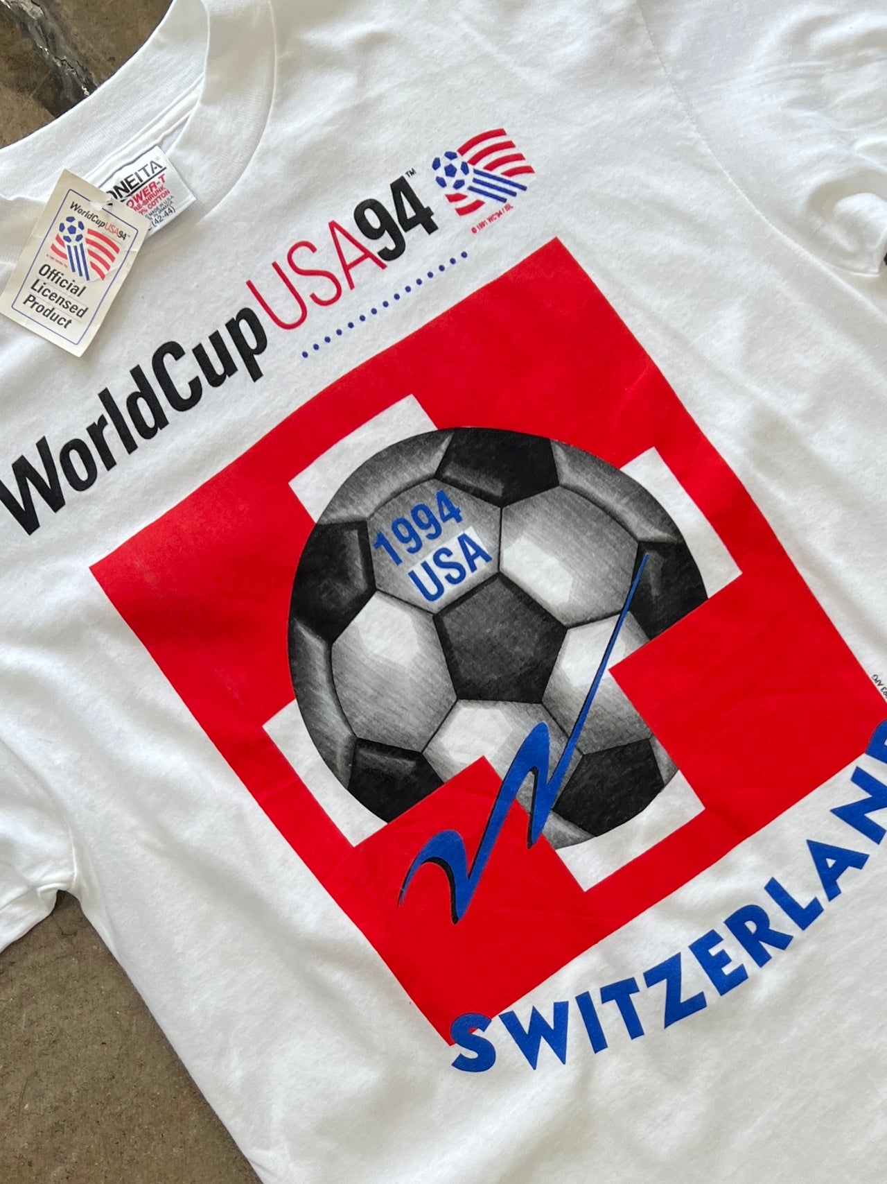 1994 World Cup Switzerland Soccer Tee