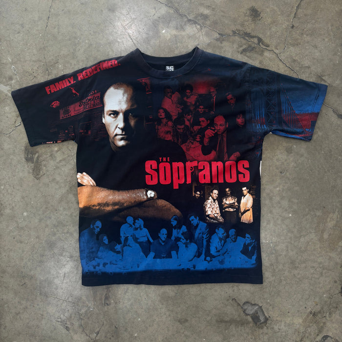 The Sopranos Cast AOP Bootleg Tee