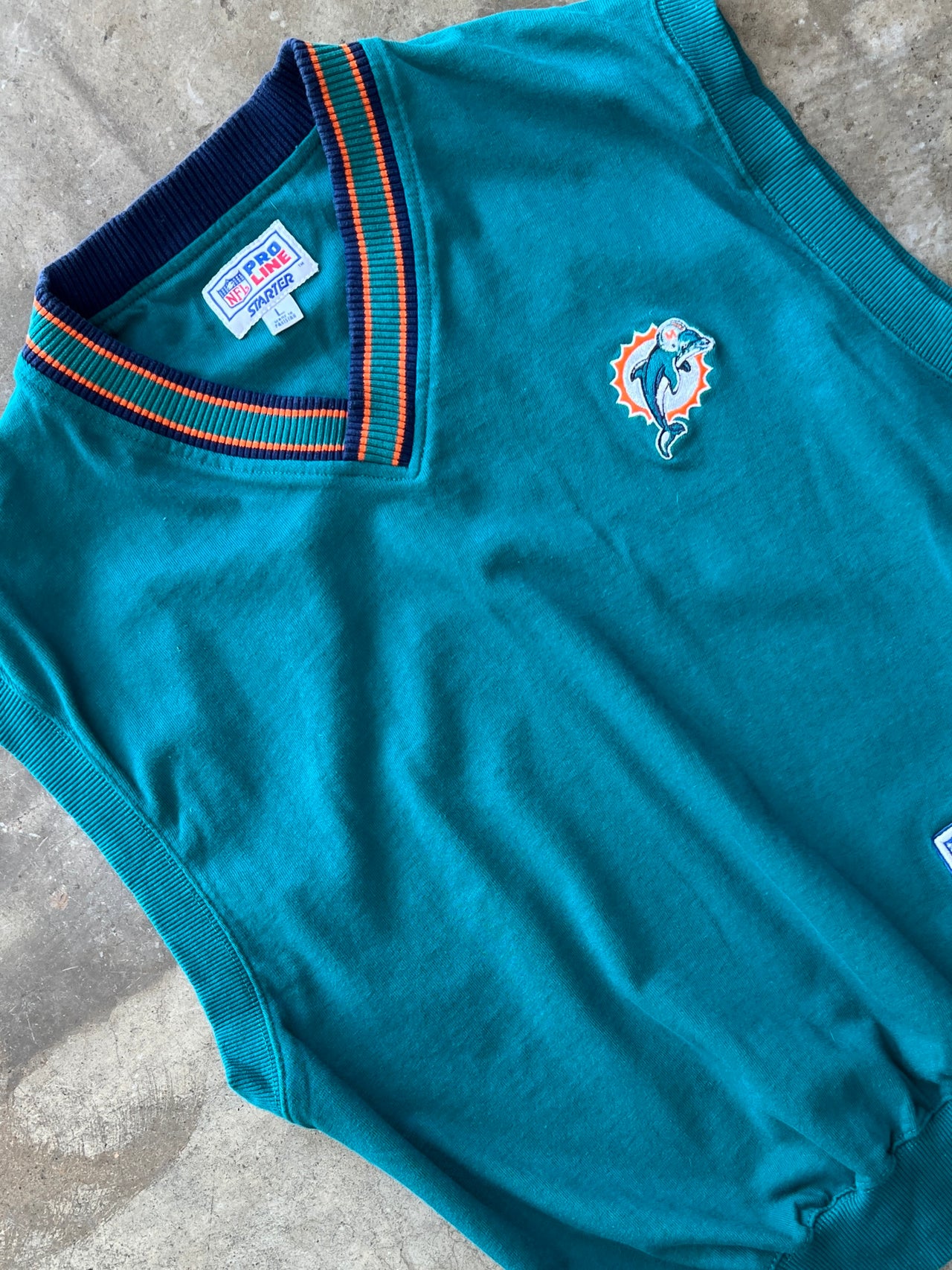90s NFL Miami Dolphins Football Sweater Vest