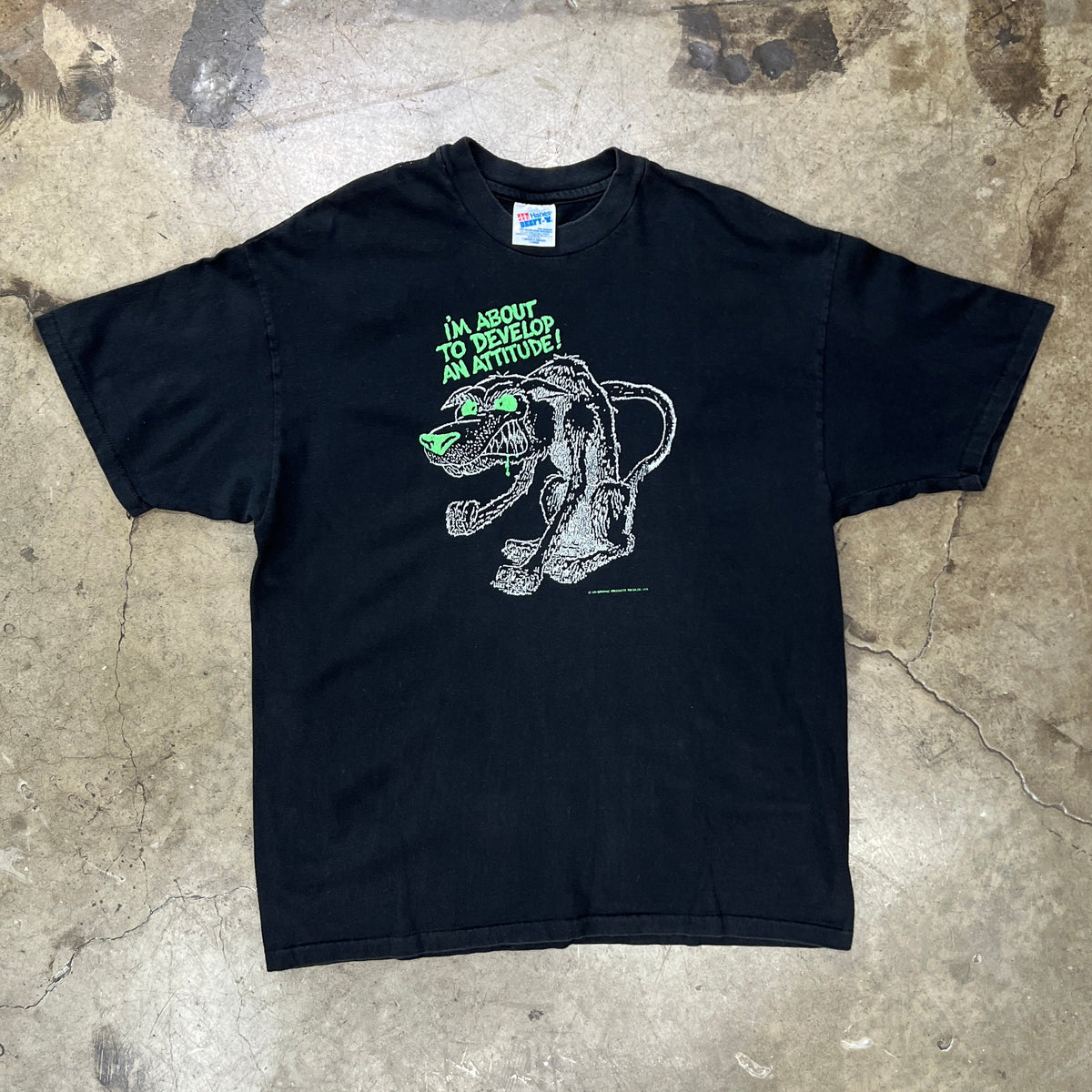 90s About to Develop an Attitude Cartoon Dog Tee