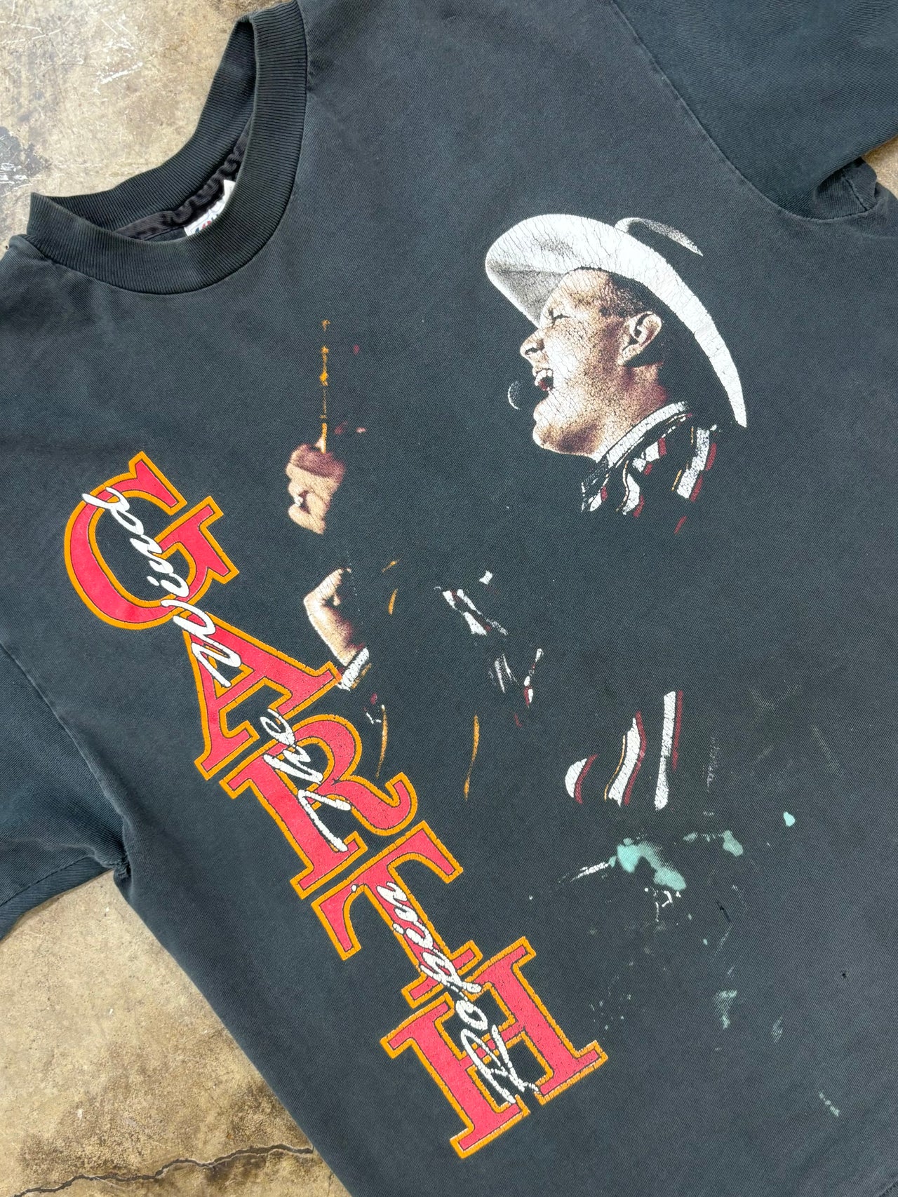 Single Stitch Garth Brooks Ropin The Wind Tee