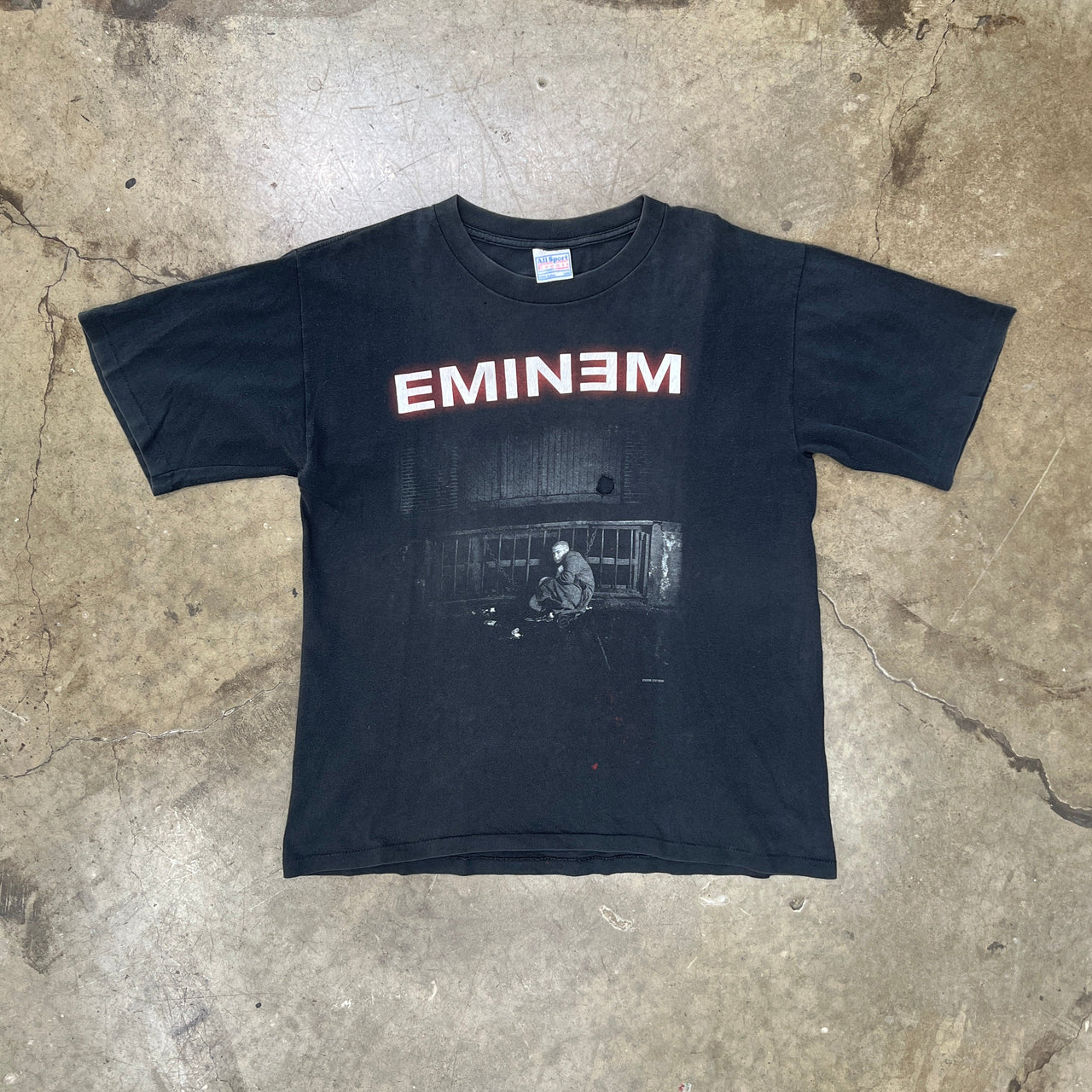2000 Eminem Marshall Mathers Album Cover Tee Allsport