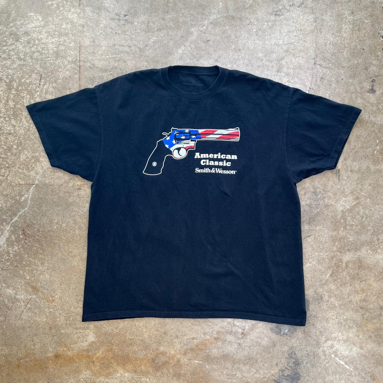 Smith & Wesson American Classic Gun American Flag Tee