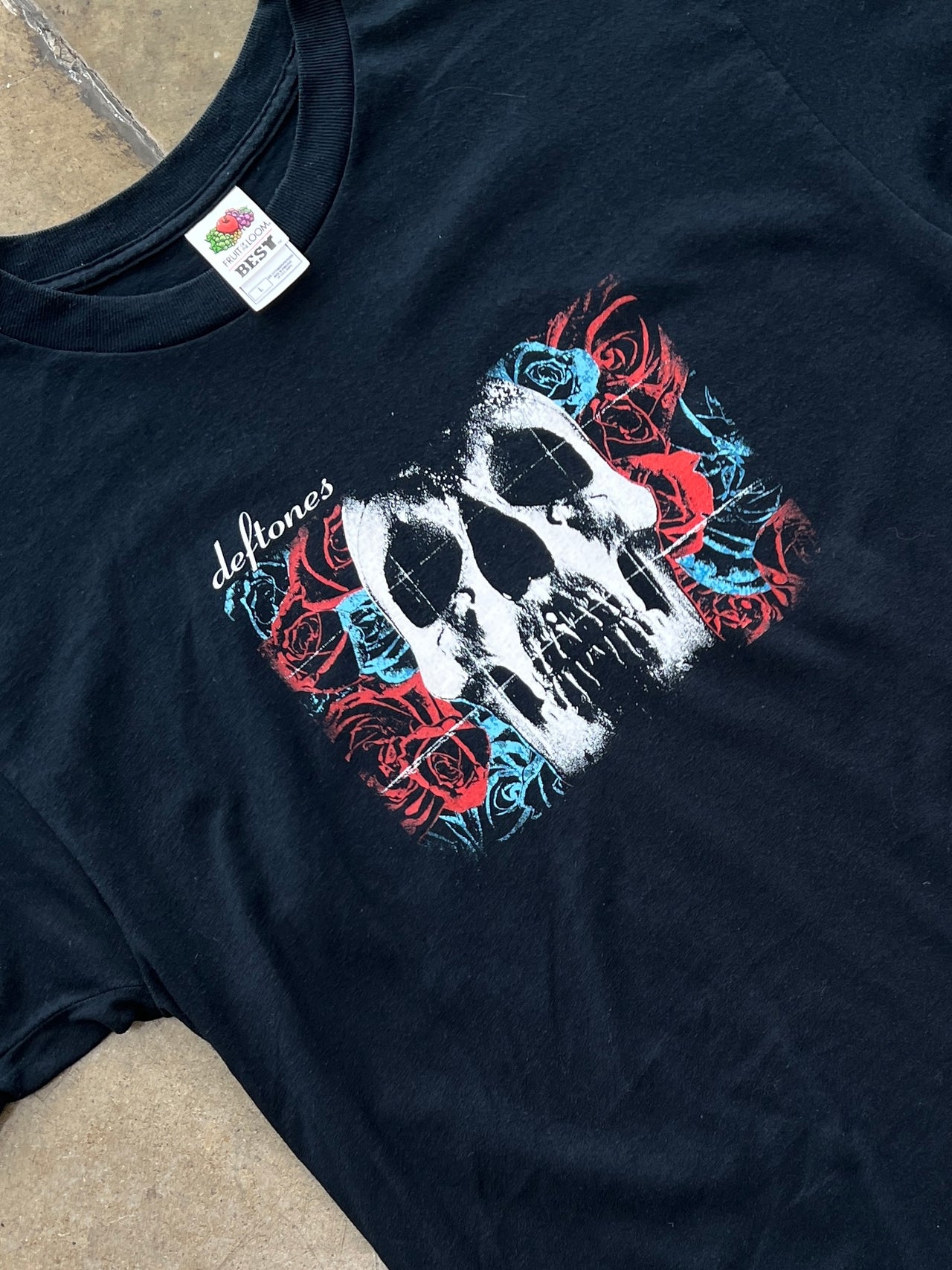 2000s Deftones Skull Self Titled Album Band Tee