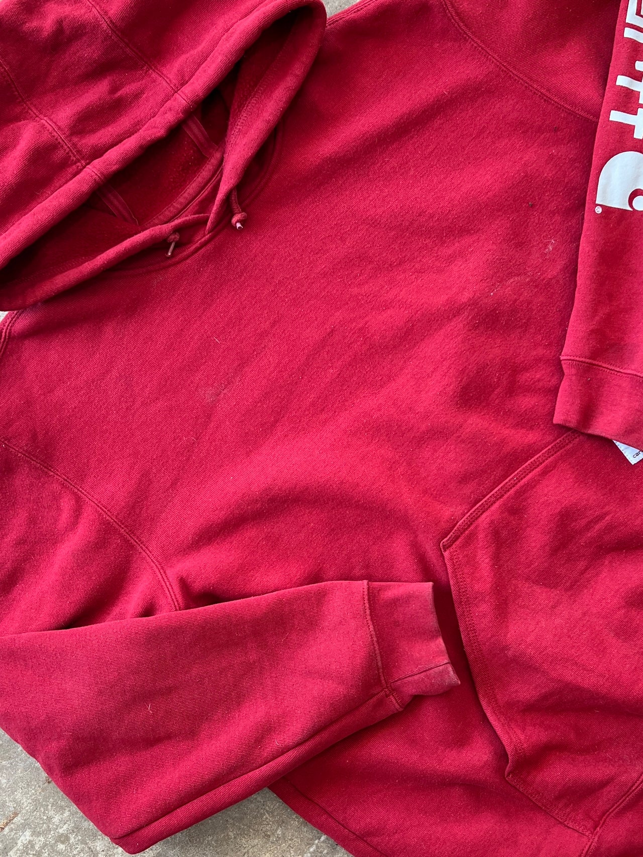 Carhartt Sleeve Branded Red Hoodie