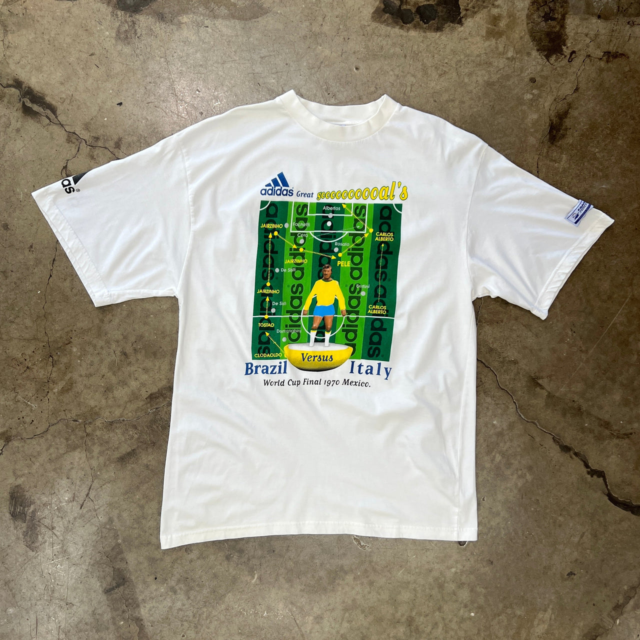 Adidas Brazil Italy Soccer World Cup Tee