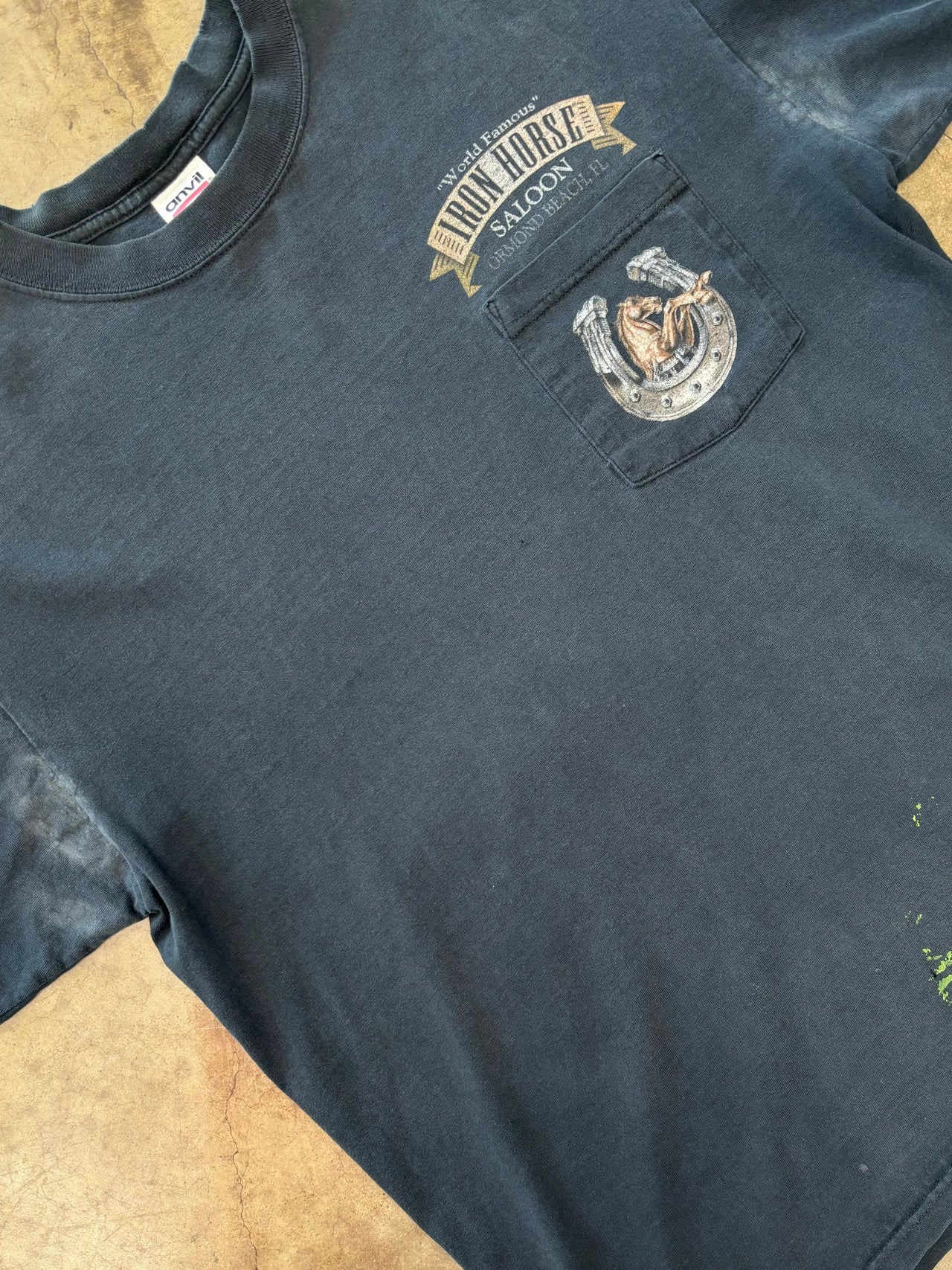 Iron Horse Horseshoe Pocket Tee