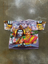 AOP Shiva Hindu God and Family Tee Medium