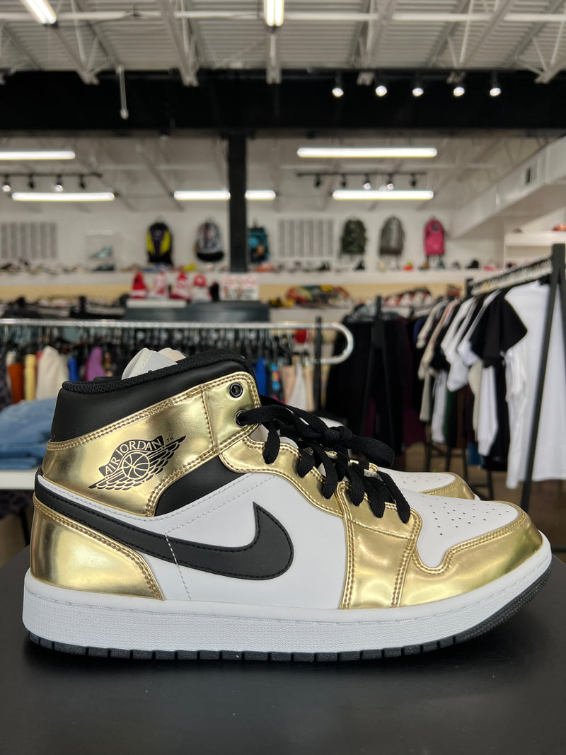 Air Jordan 1 Mid Metallic Gold