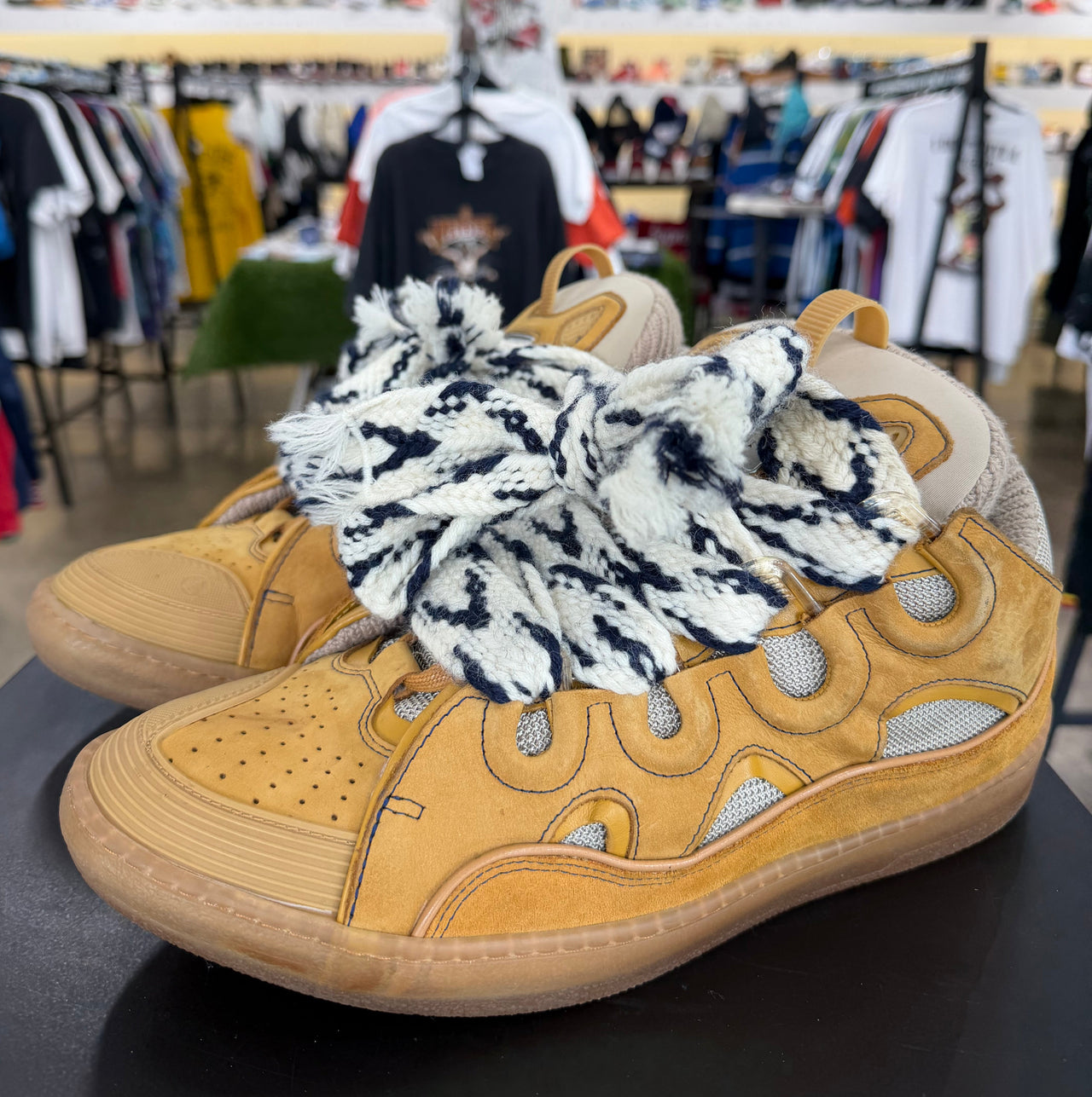 Lanvin Curb Sneakers Honey