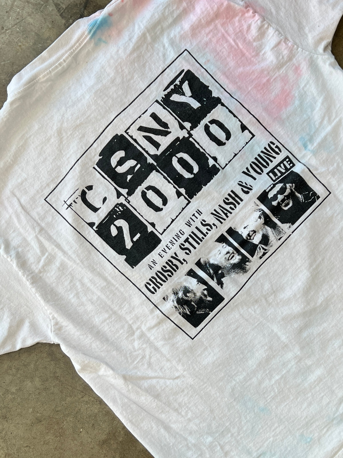 CSNY Crosby Stills Nash & Young Live Tee XL