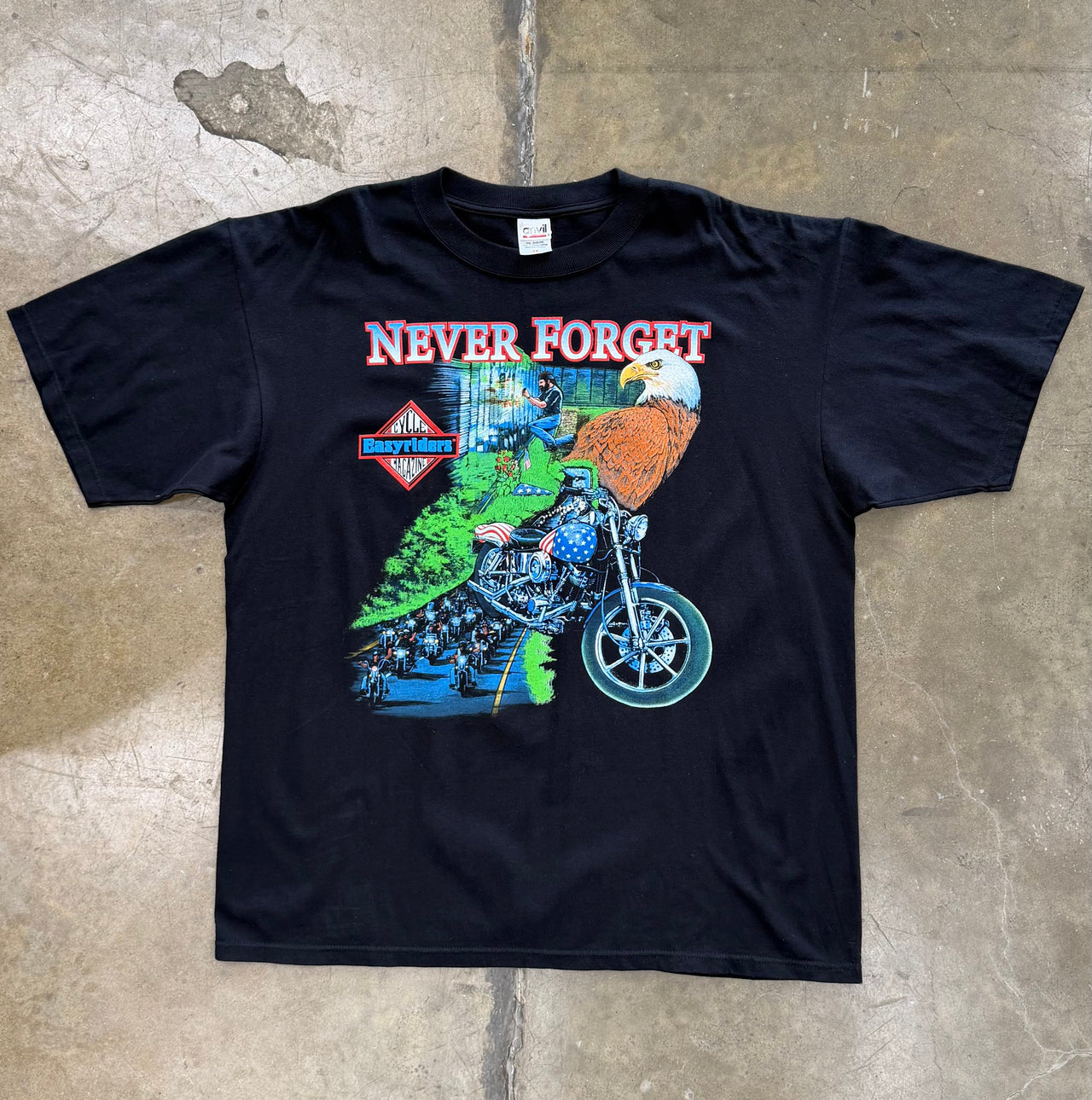 Easyriders Never Forget 9/11 Memorial Motorcycle Tee