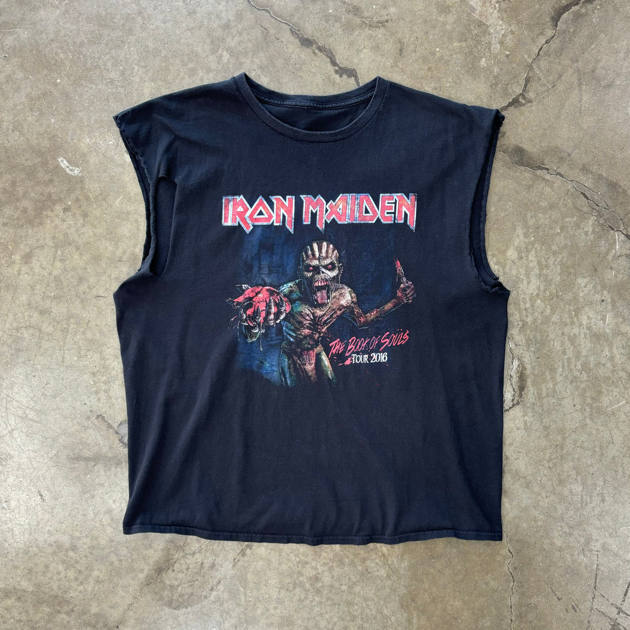 Iron Maiden Tour The Book of Souls Cut Sleeve Tee