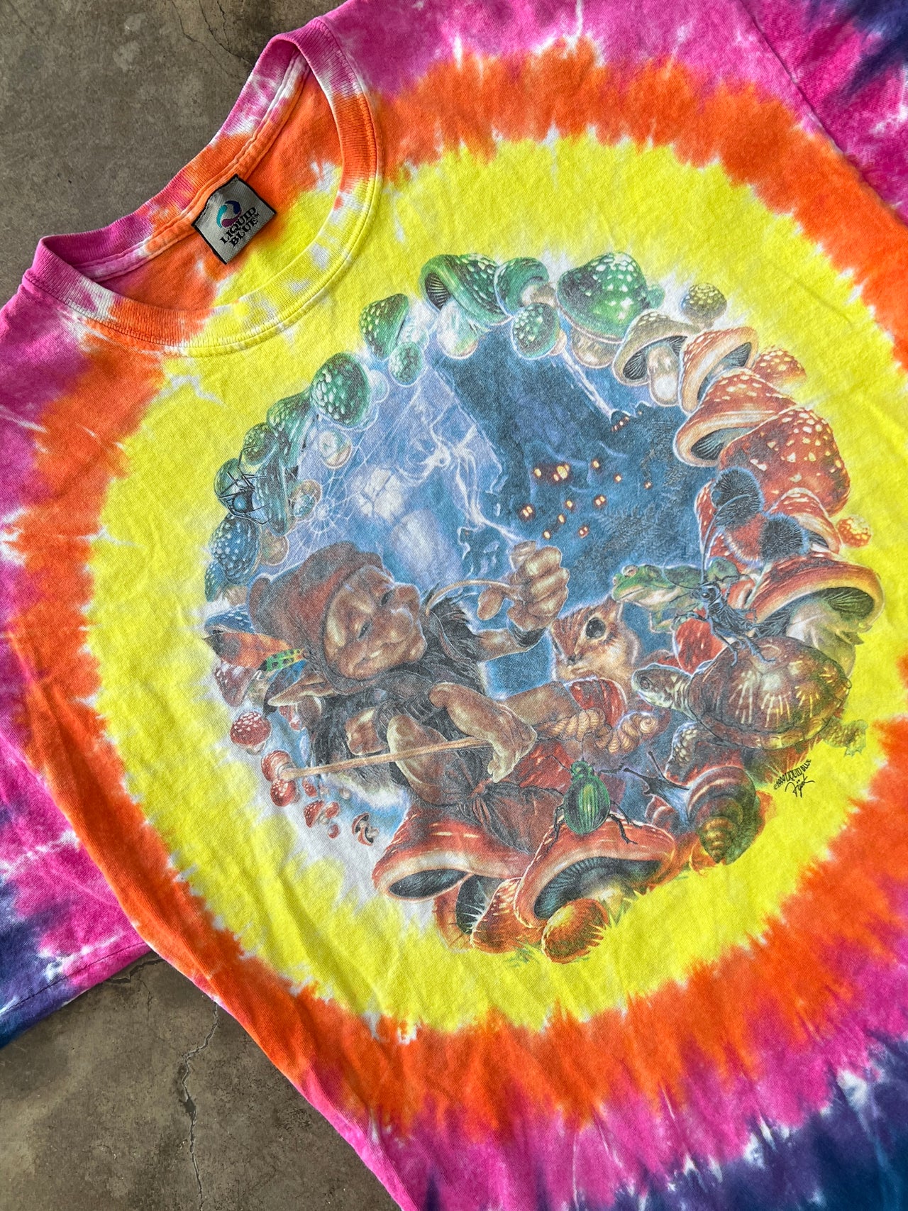 1999 Liquid Blue Gnome Tie Dye Tee