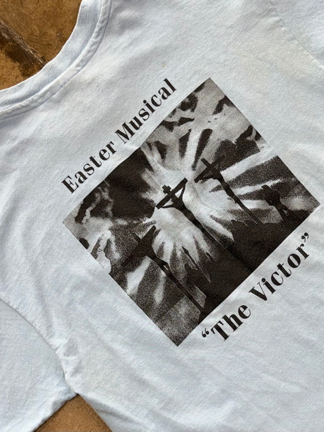 80s The Victor An Easter Musical Production Jesus Tee