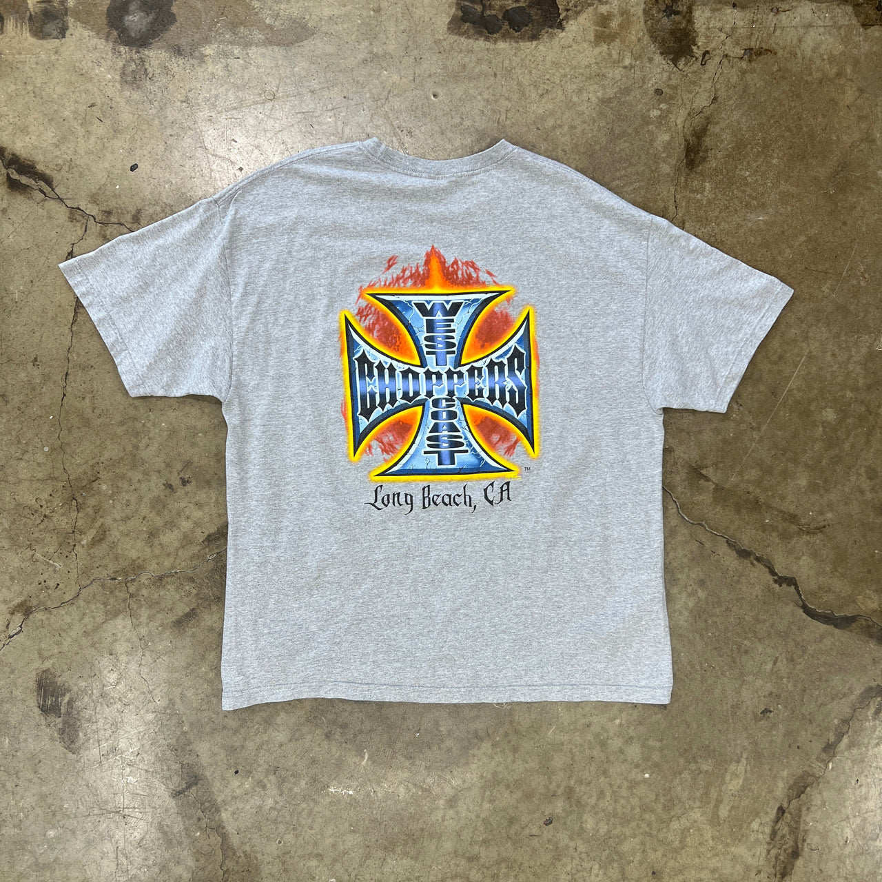 West Coast Choppers Cross Flame Motorcycle Tee