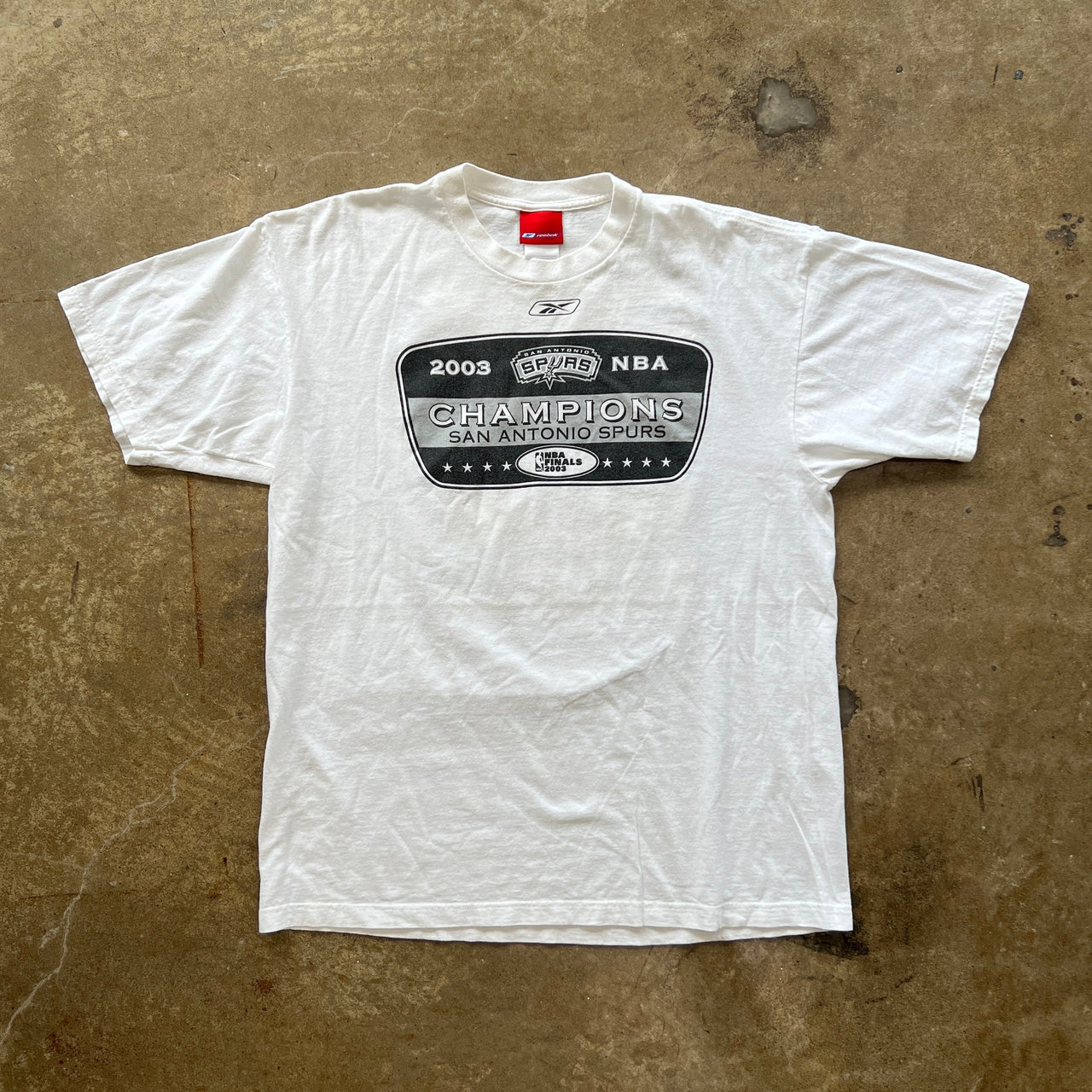 Reebok 2003 NBA Finals San Antonio Spurs Champions Roster Tee