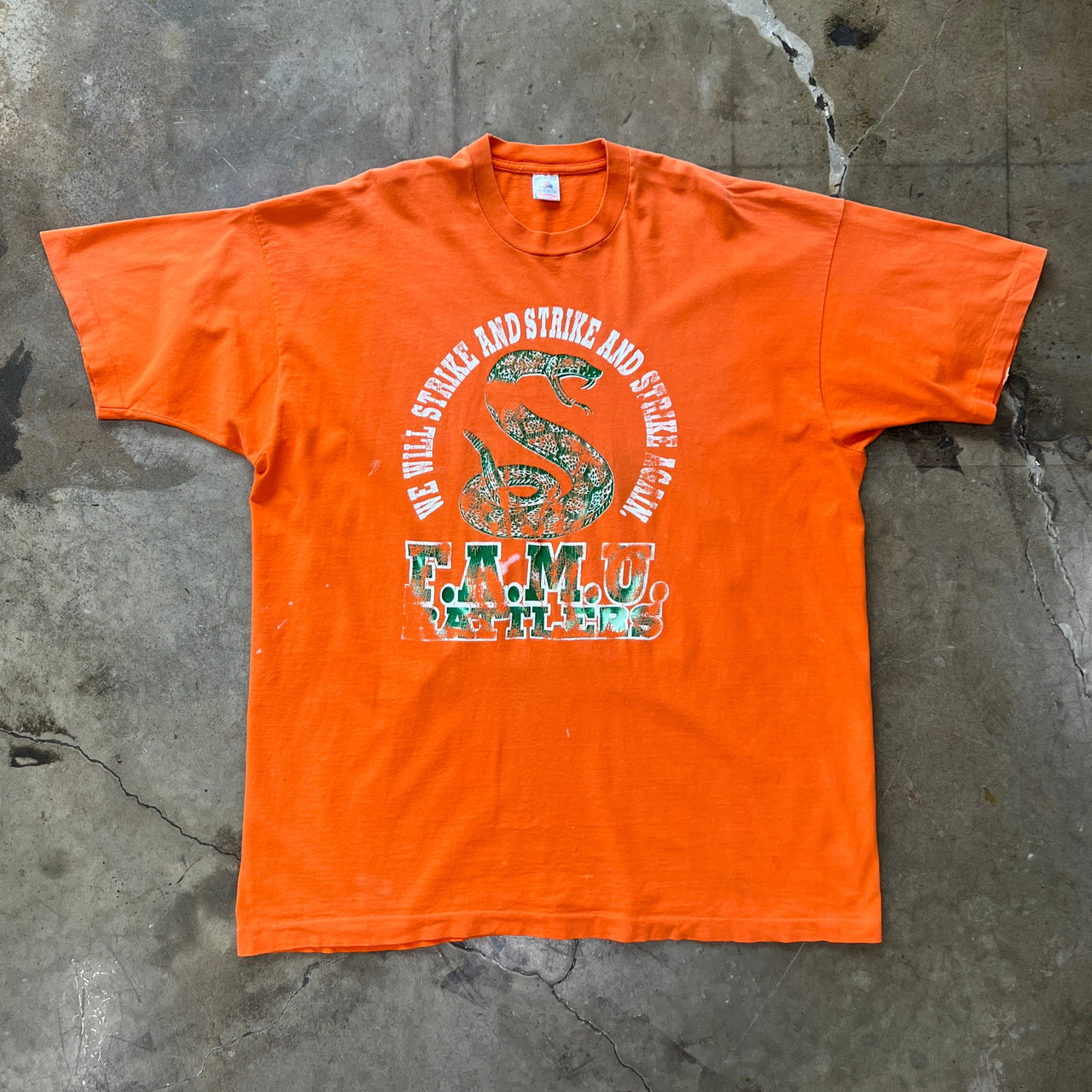 FAMU Rattlers Snake Strike Single Stitch Tee