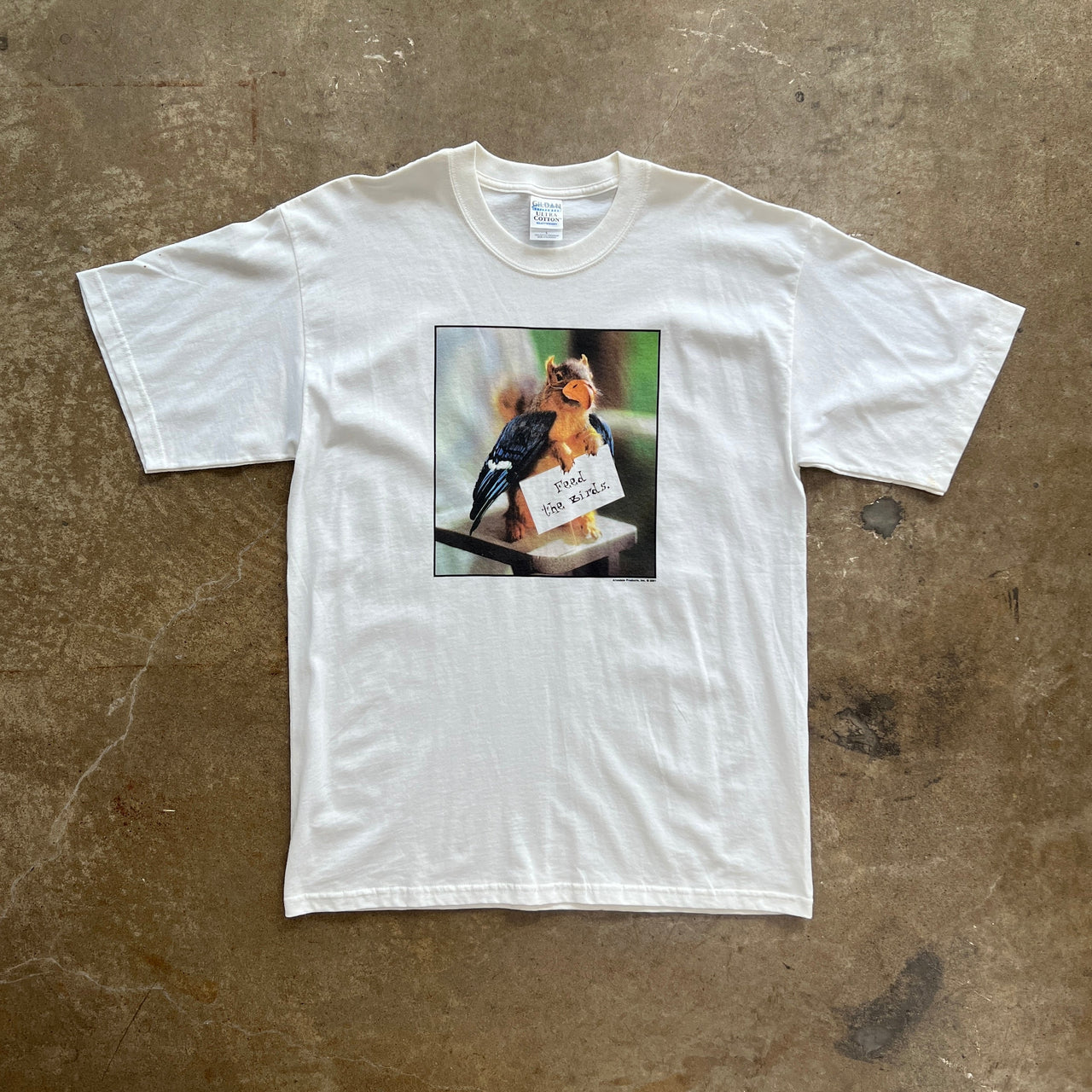 2001 Feed the Birds Squirrel Photo Tee