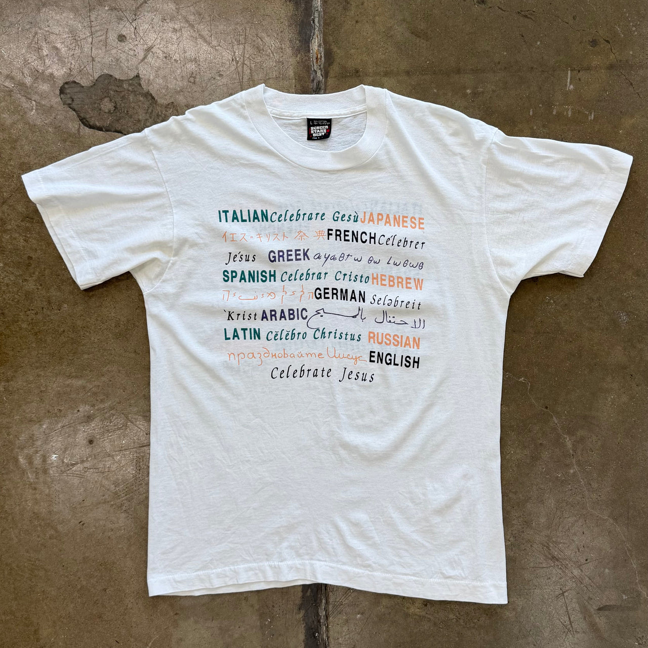 90s Celebrate Jesus Languages Tee