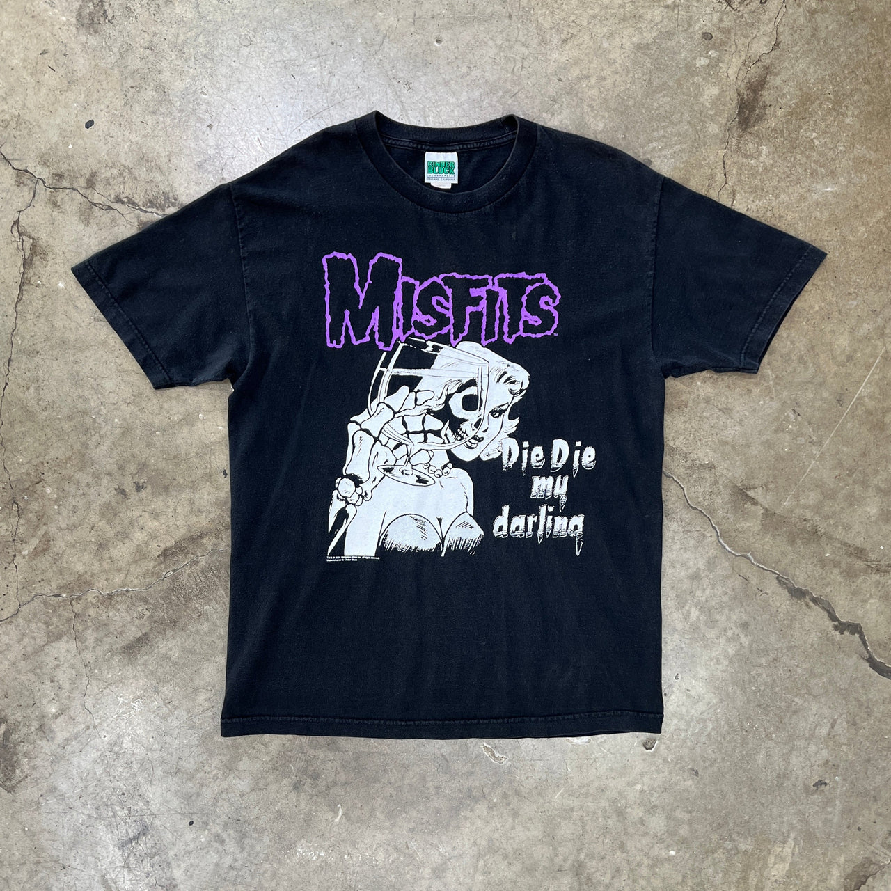 2001 Misfits Die My Darling Band Tee Cinder Block