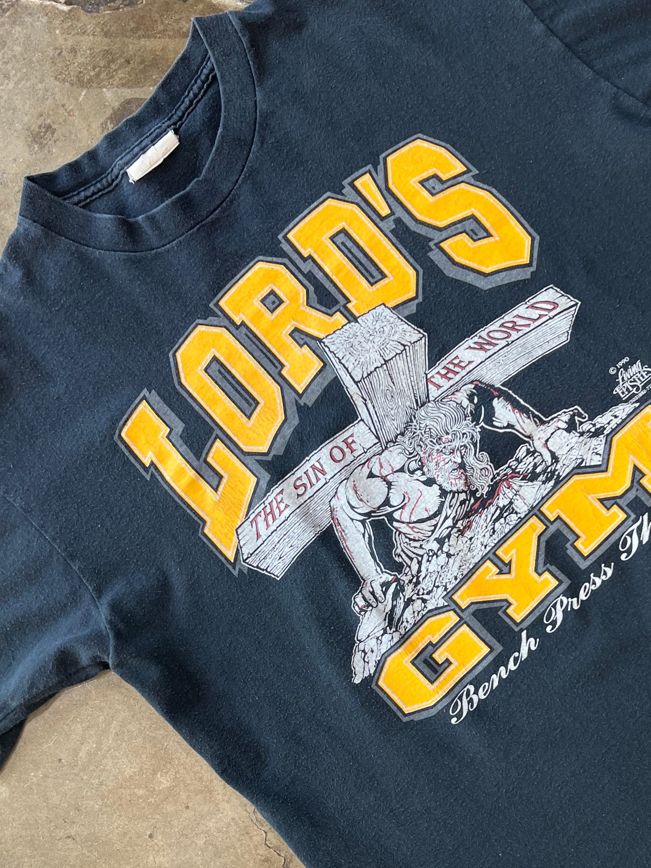 Lord's Gym Jesus Carrying Cross Single Stitch Tee