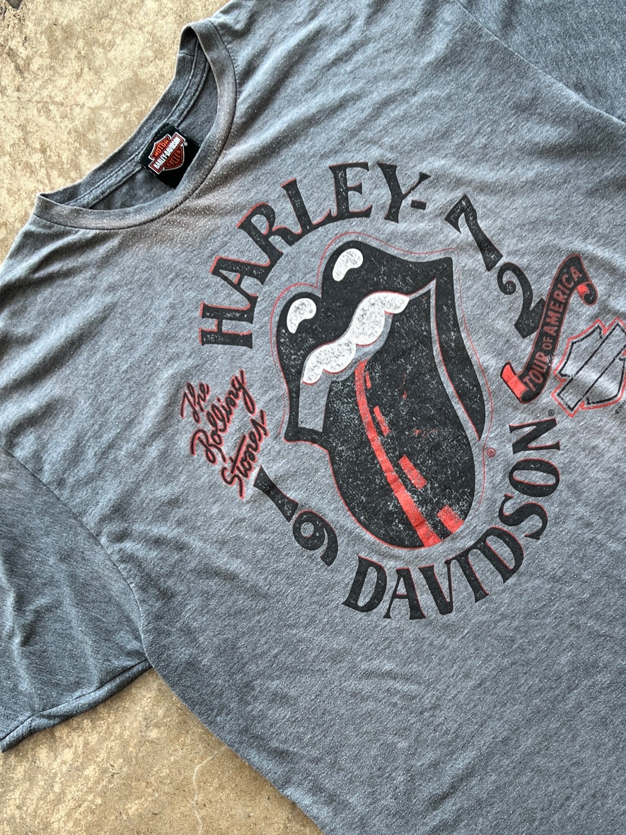 Harley Davidson Rolling Stones Legacy Midland Texas Tee