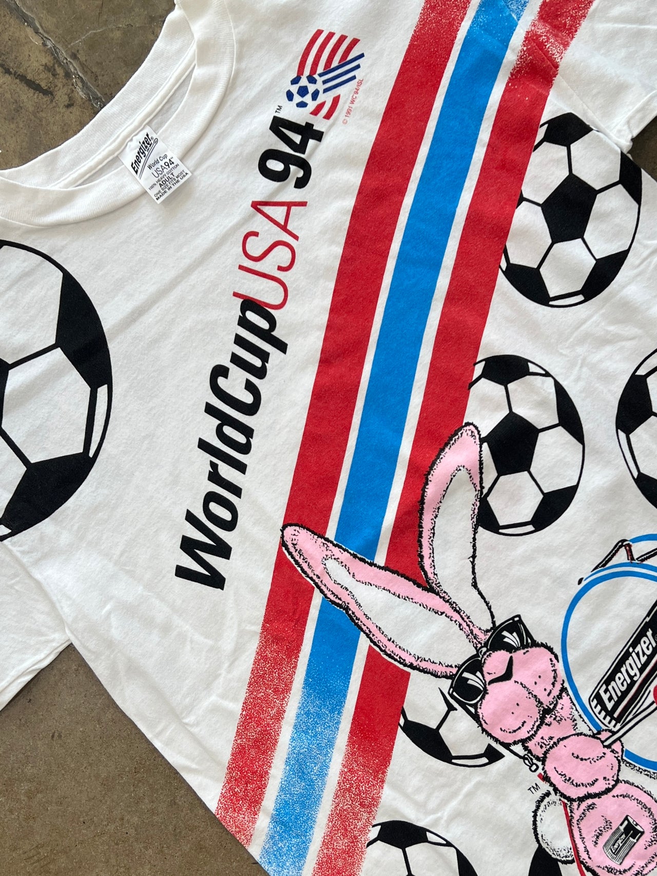 1994 USA Energizer Bunny AOP World Cup Soccer Tee