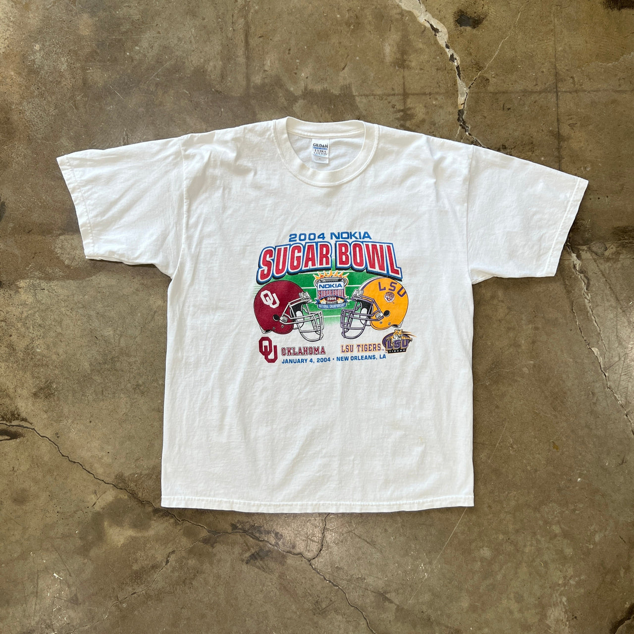 2004 Sugar Bowl Oklahoma LSU Tigers Tee