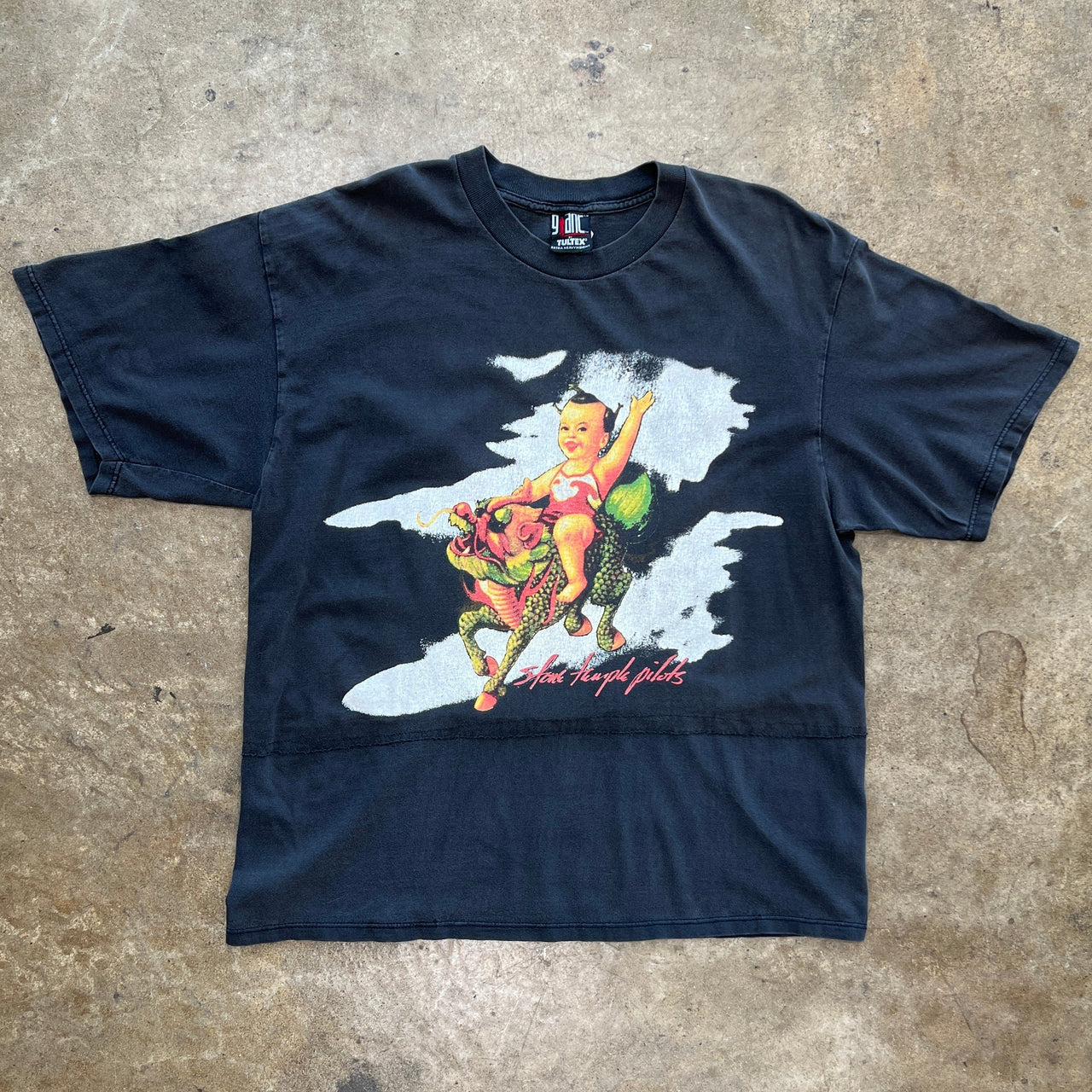 1994 Stone Temple Pilots Purple Giant Tultex Repaired Tee