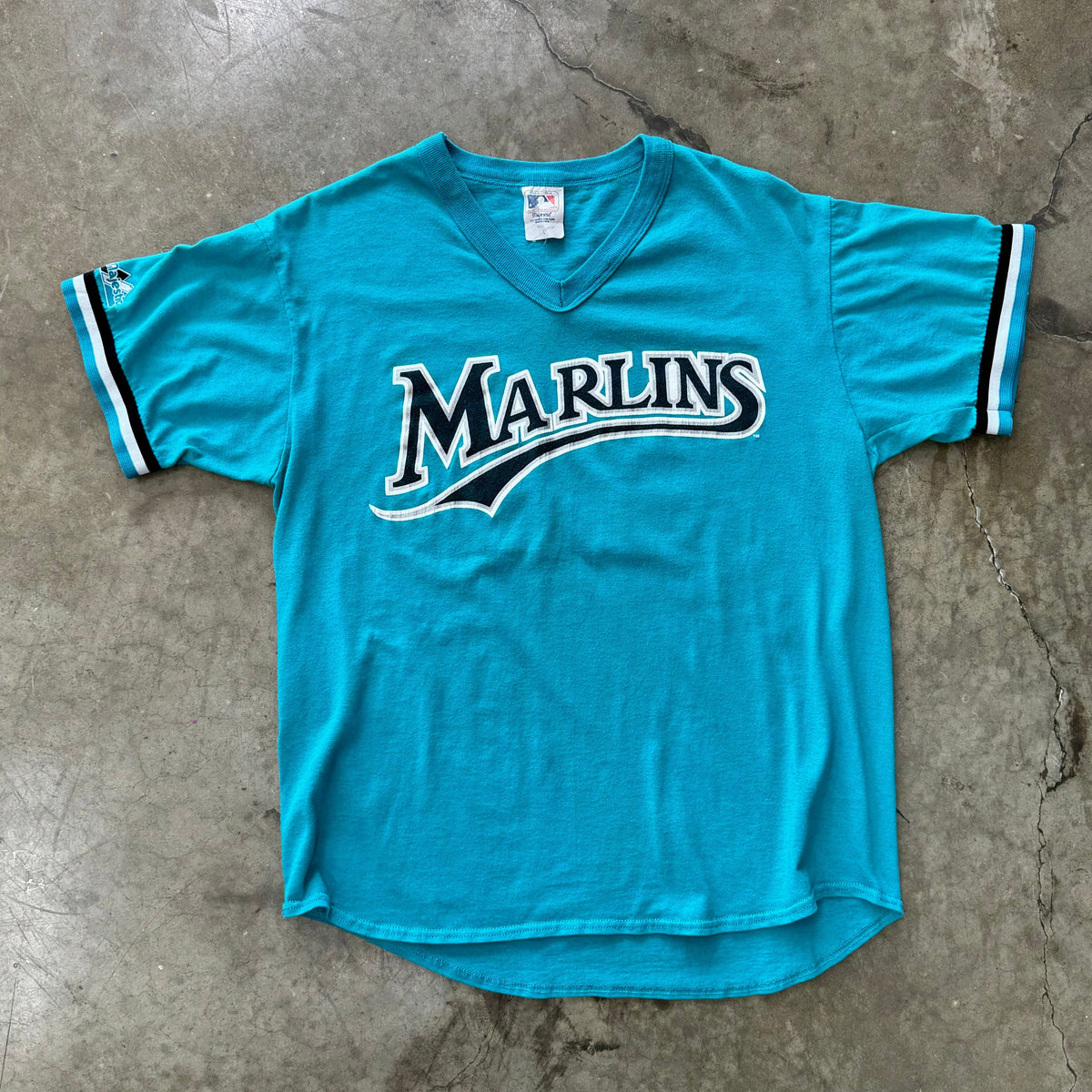 Vintage MLB Miami Marlin's 1990's Jersey Style Tee