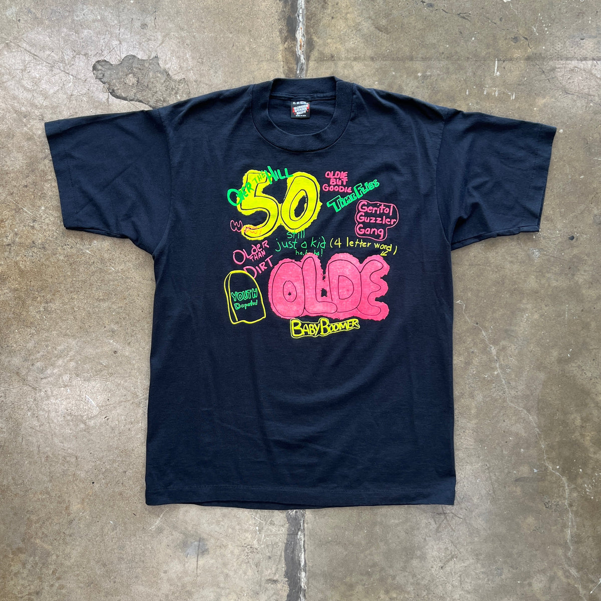 90s 50 Olde Baby Boomer Birthday Comedy Humor Tee
